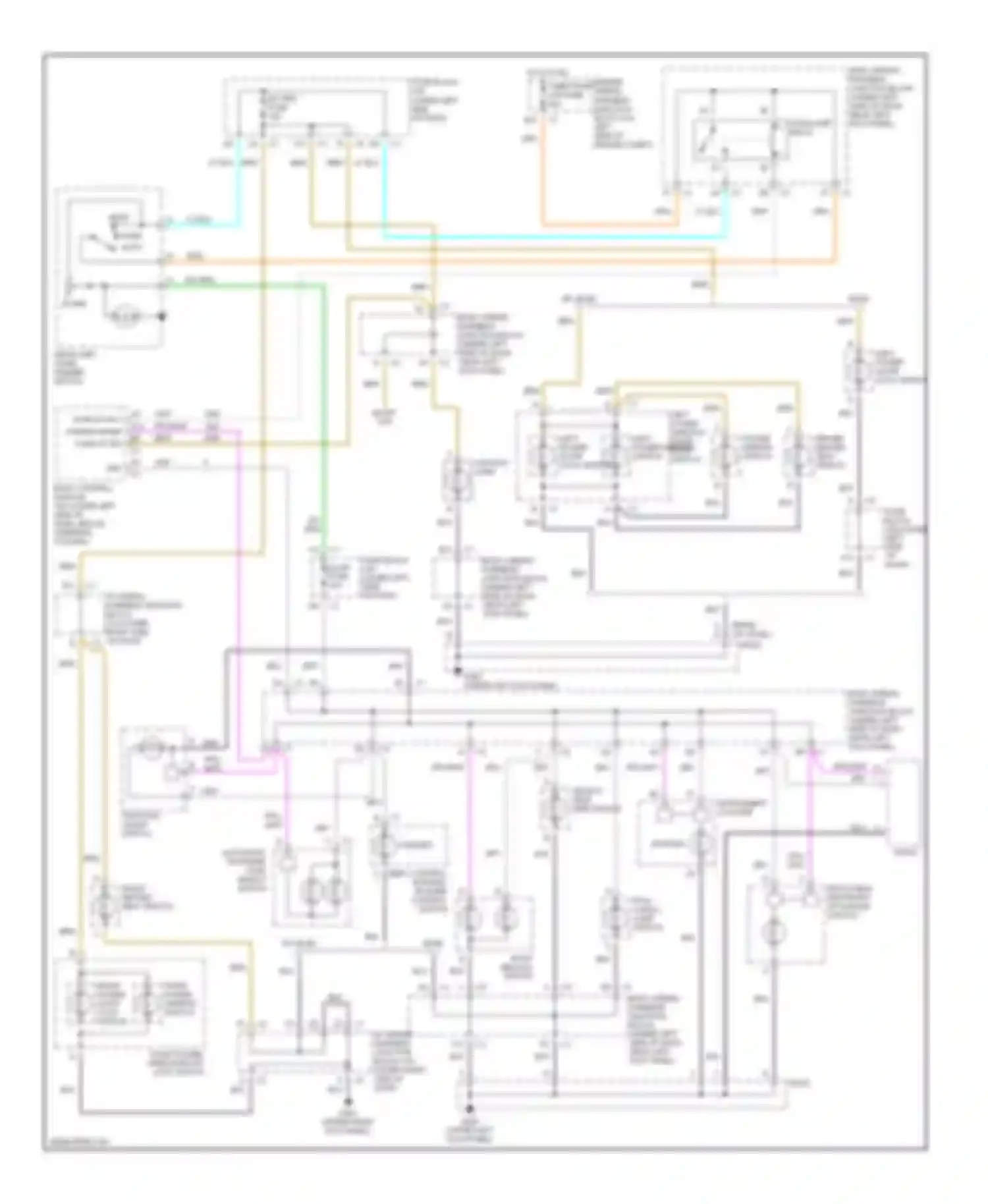 Wiring diagram power mirror switch for GMC Sierra 2500  (2000-2004) (1 of 1)