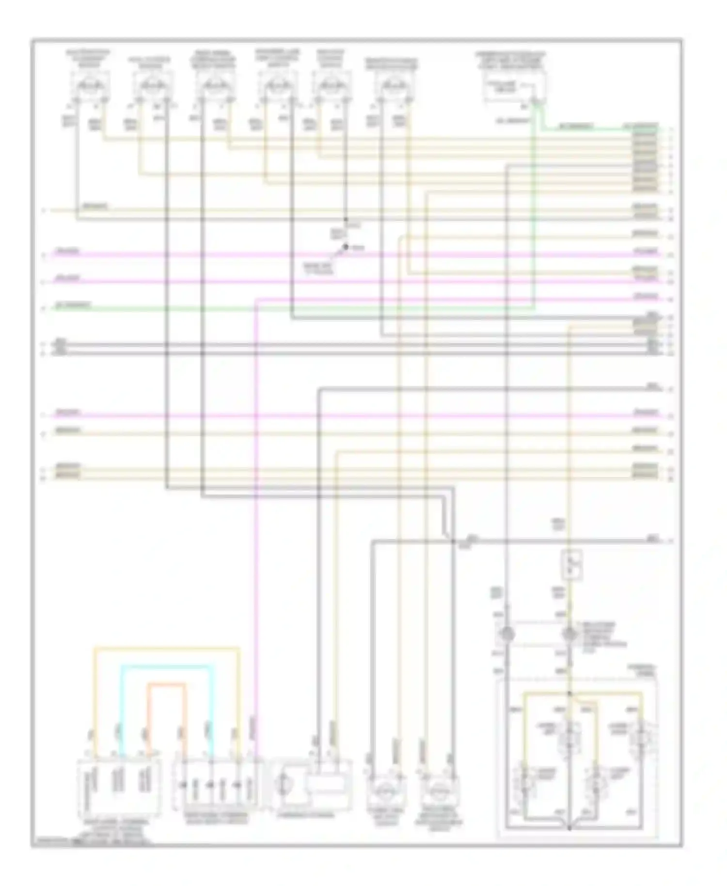 Wiring diagram rear wheel steering mode select switch for GMC Sierra 2500  (2000-2004) (1 of 2)