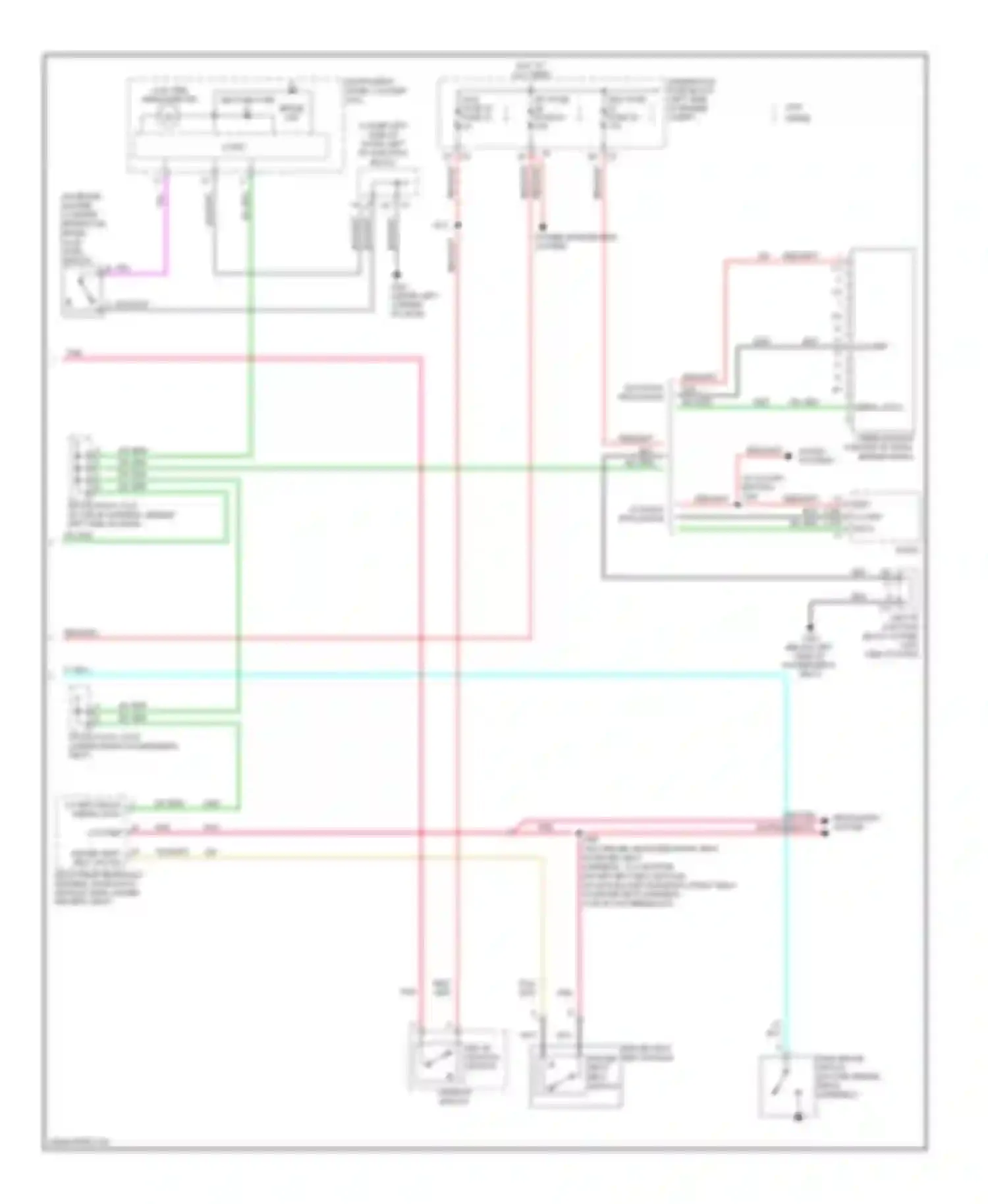Sierra 3500 HD GMC  (2007-2012): Warning systems circuit, without an3/dl3 (2 of 2)