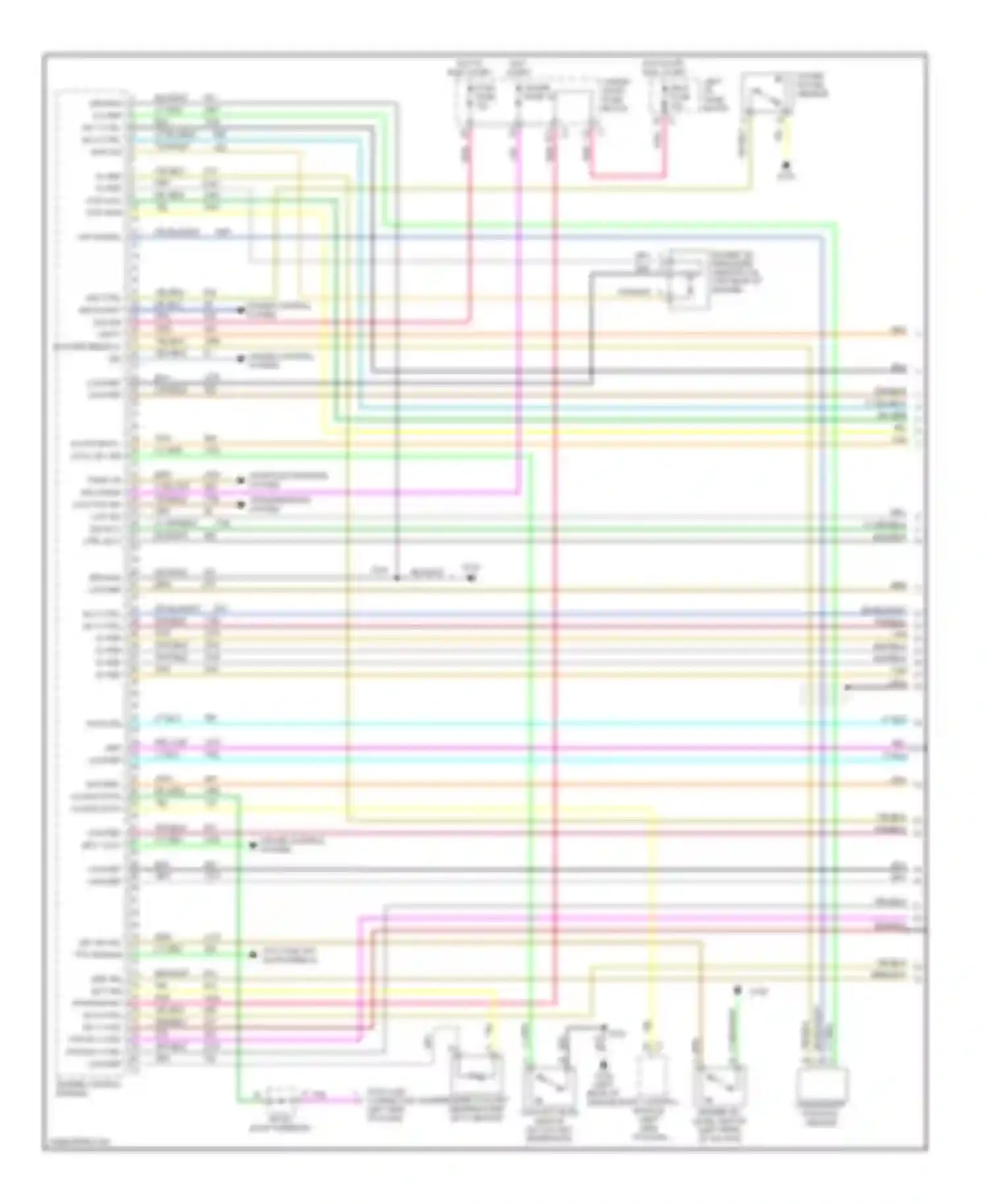 Sierra 3500 GMC  (2002-2006): Wiring diagram engine performance 6.6l vin 1, except california (1 of 4)