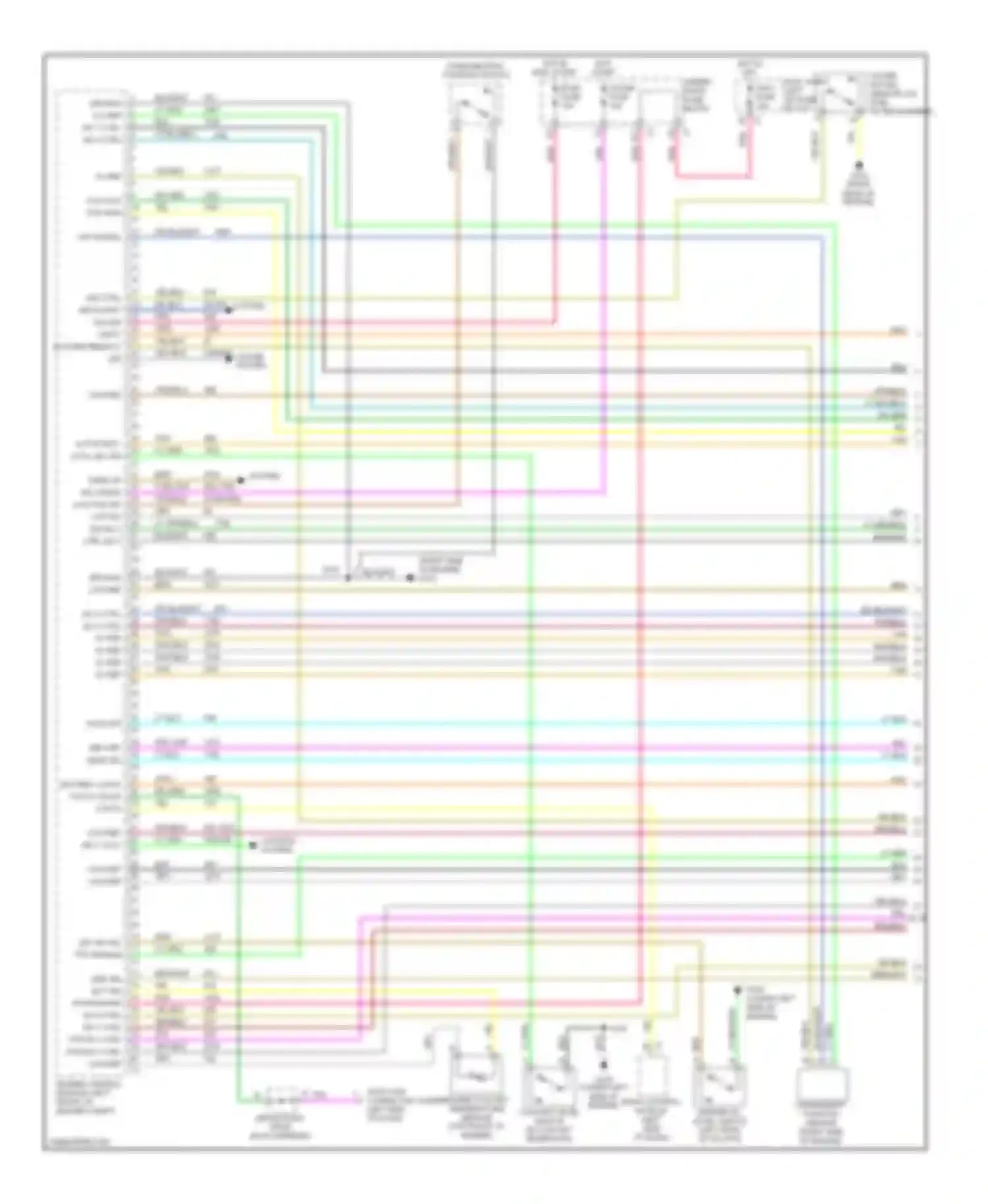 Sierra 3500 GMC  (2002-2006): Wiring diagram engine performance 6.6l vin 1, except california (1 of 5)
