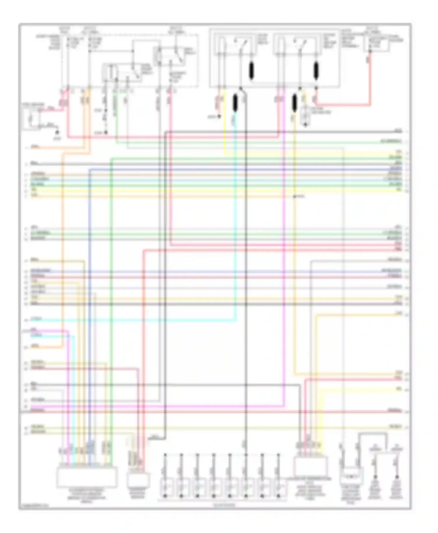Sierra 3500 GMC  (2002-2006): Wiring diagram engine performance 6.6l vin 1, except california (2 of 4)