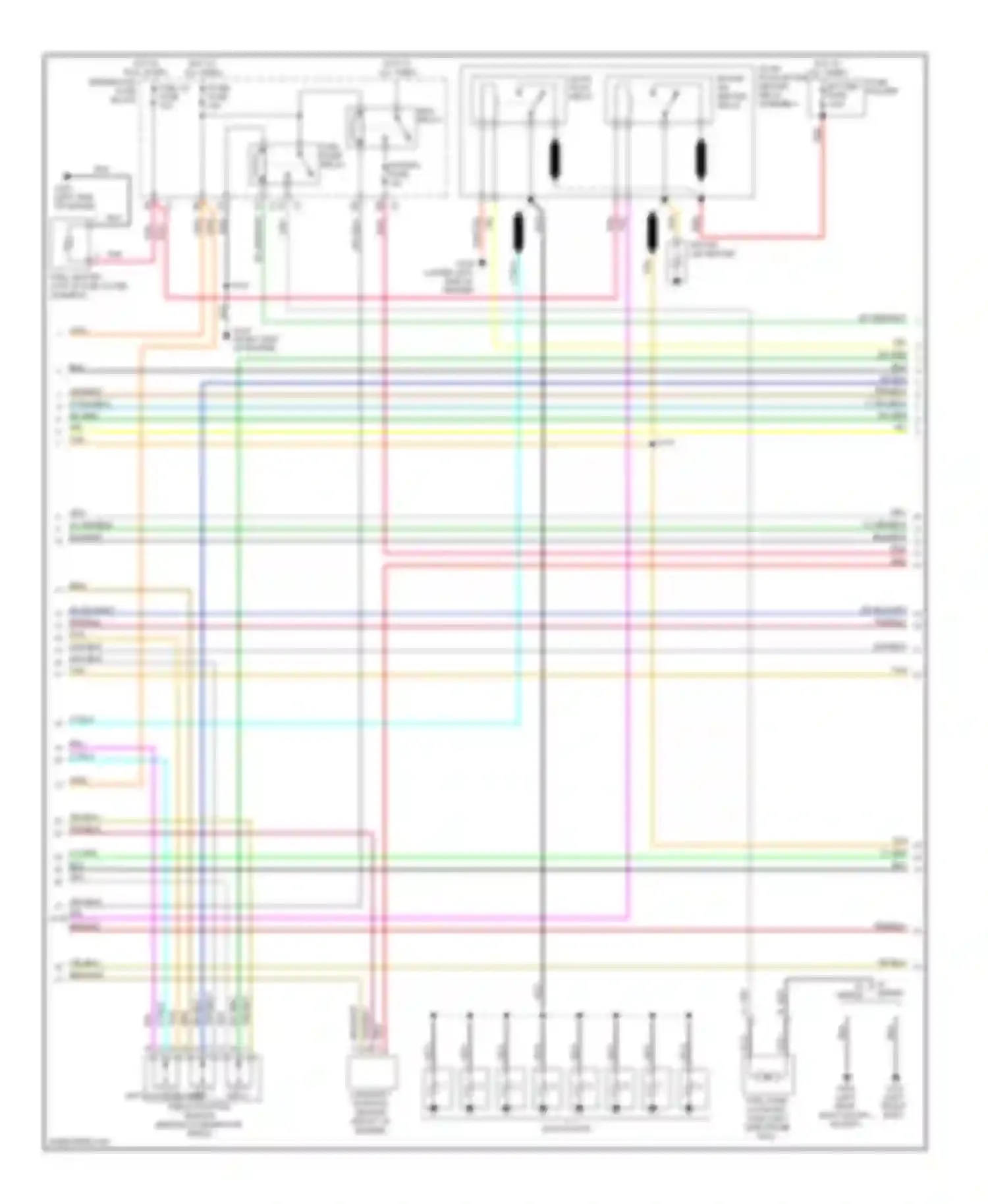 Sierra 3500 GMC  (2002-2006): Wiring diagram engine performance 6.6l vin 1, except california (2 of 5)