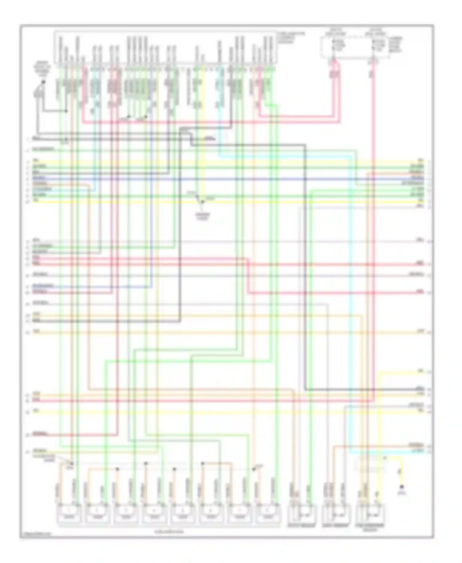 Sierra 3500 GMC  (2002-2006): Wiring diagram engine performance 6.6l vin 1, except california (3 of 4)
