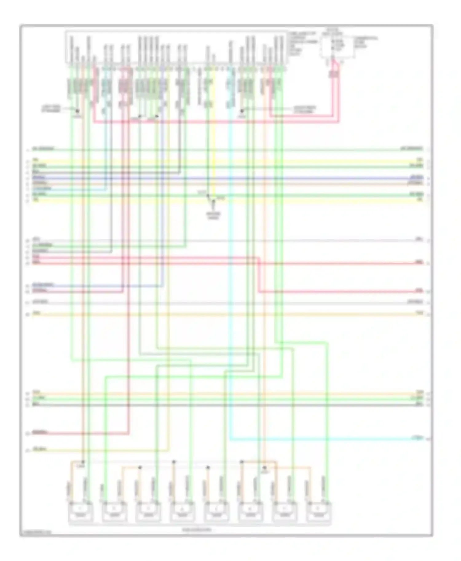 Sierra 3500 GMC  (2002-2006): Wiring diagram engine performance 6.6l vin 1, except california (3 of 5)