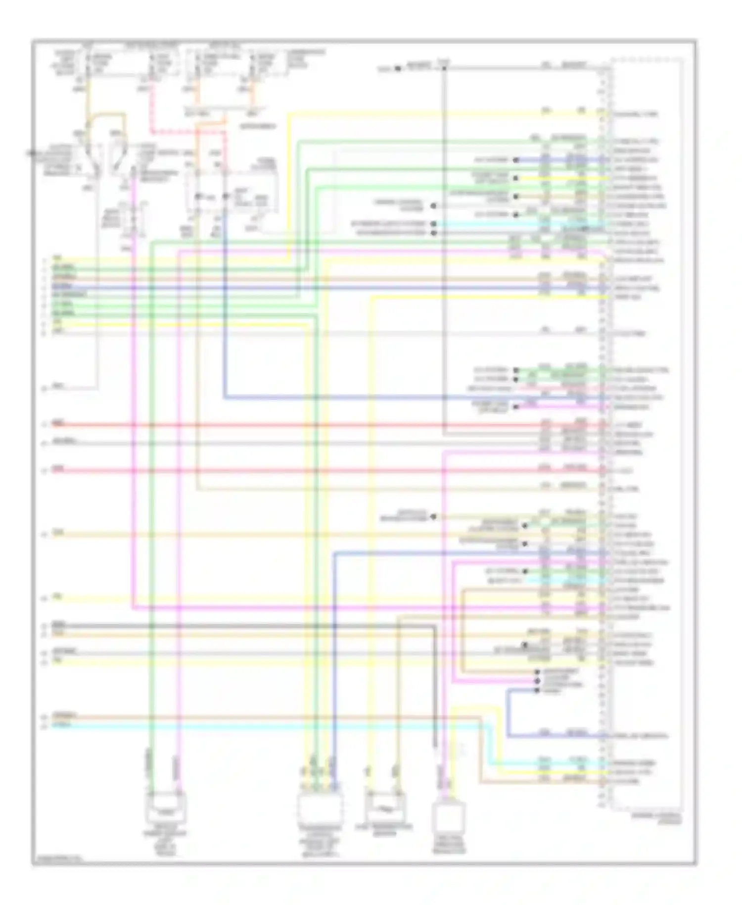 Sierra 3500 GMC  (2002-2006): Wiring diagram engine performance 6.6l vin 1, except california (4 of 4)