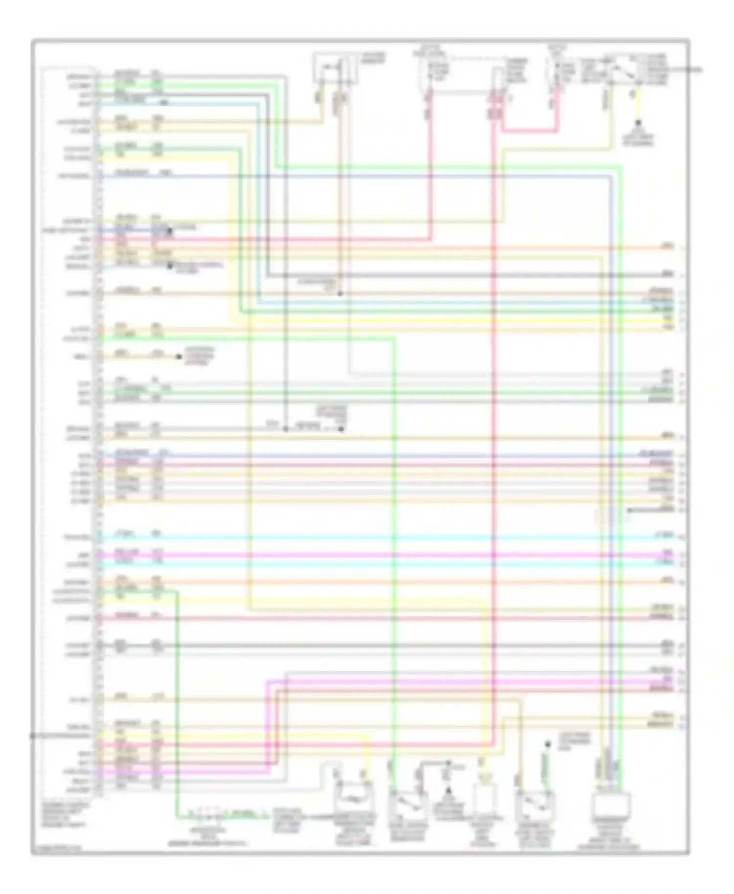 Sierra 3500 GMC  (2002-2006): Wiring diagram engine performance 6.6l vin 1s, california (1 of 4)