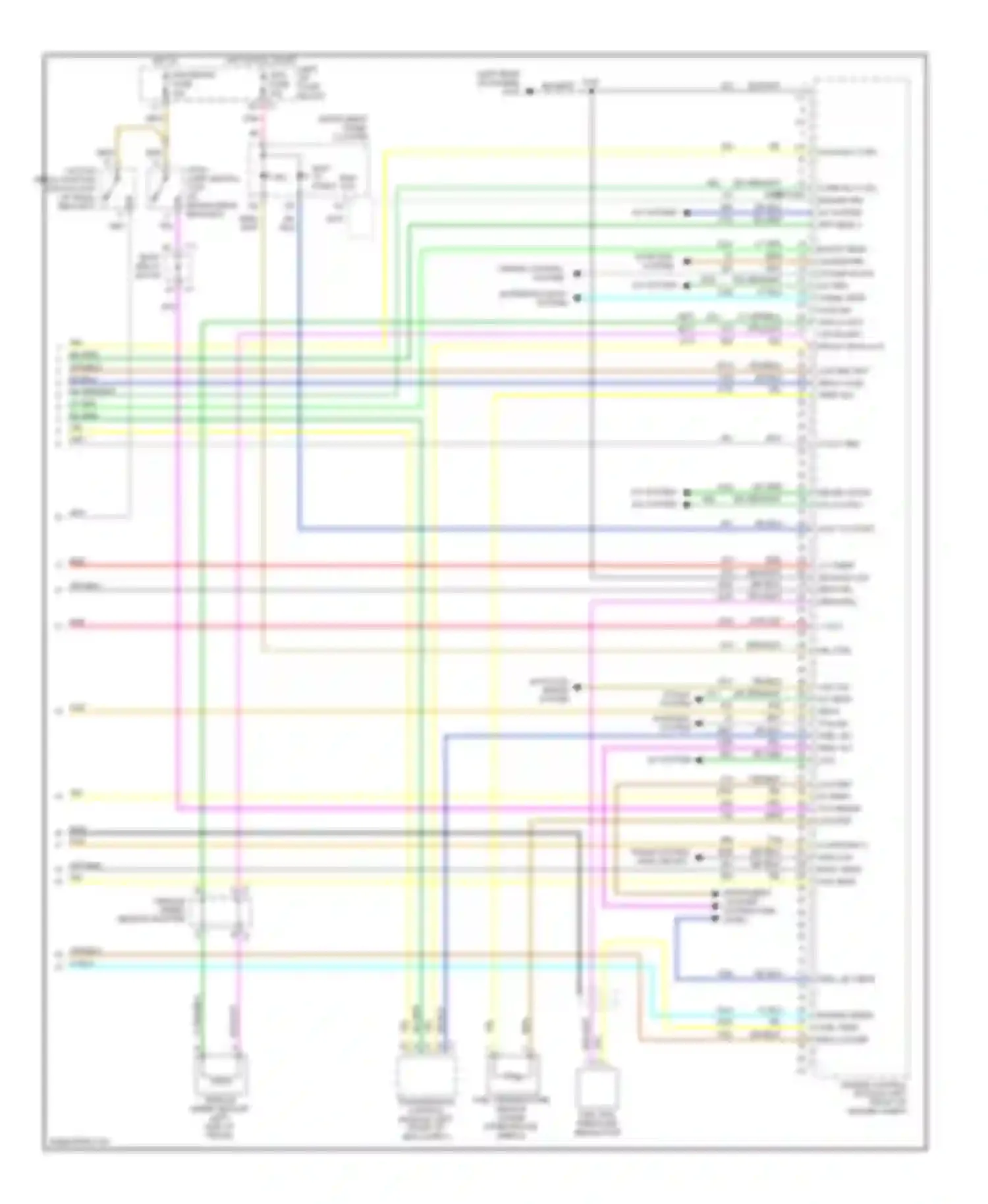 Sierra 3500 GMC  (2002-2006): Wiring diagram engine performance 6.6l vin 1s, except california (4
of 4)