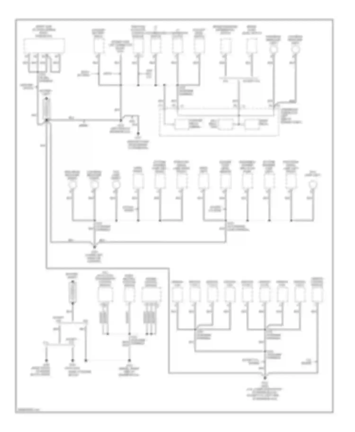 Sierra 3500 GMC  (2002-2006): Ground distribution circuit (1 of 4)