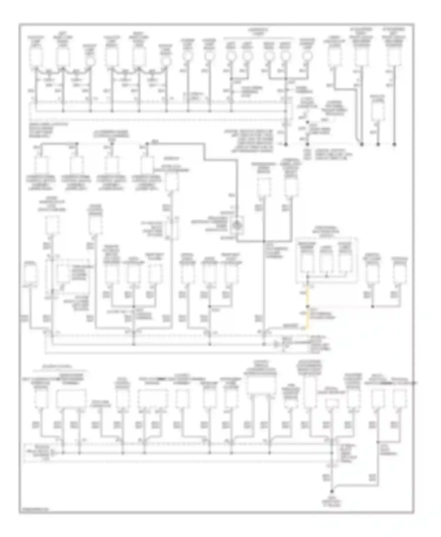 Sierra 3500 GMC  (2002-2006): Ground distribution circuit (3 of 4)
