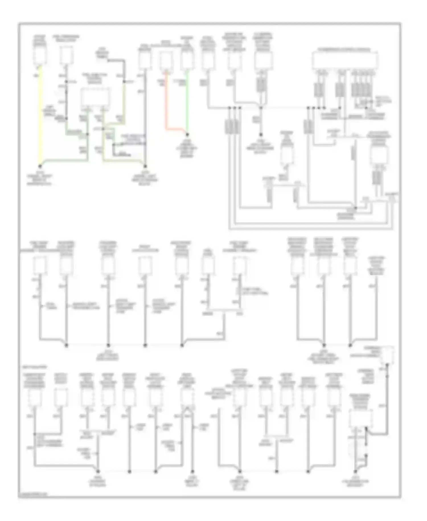 Sierra 3500 GMC  (2002-2006): Ground distribution circuit, except hybrid (2 of 4)