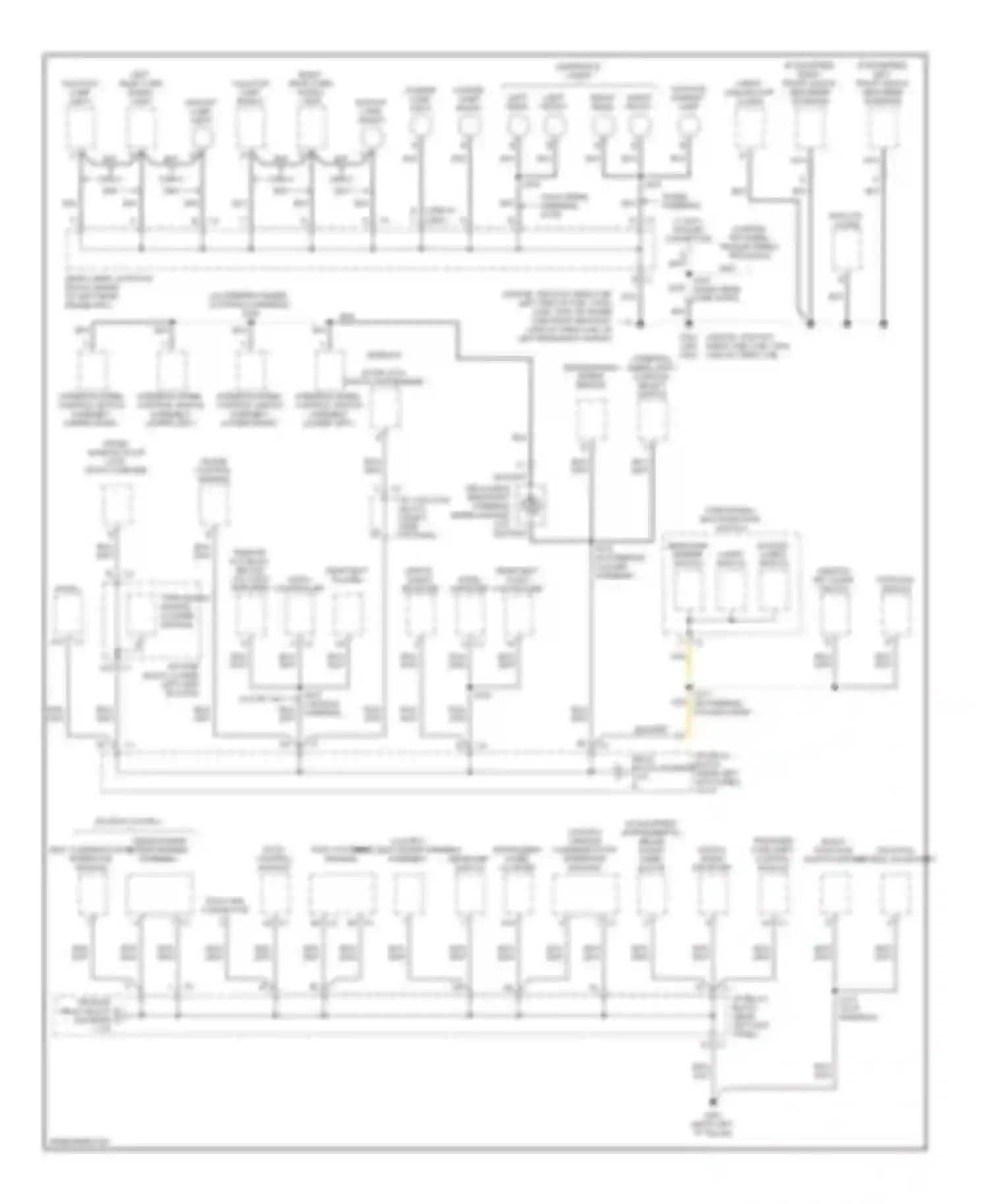 Sierra 3500 GMC  (2002-2006): Ground distribution circuit, except hybrid (3 of 4)