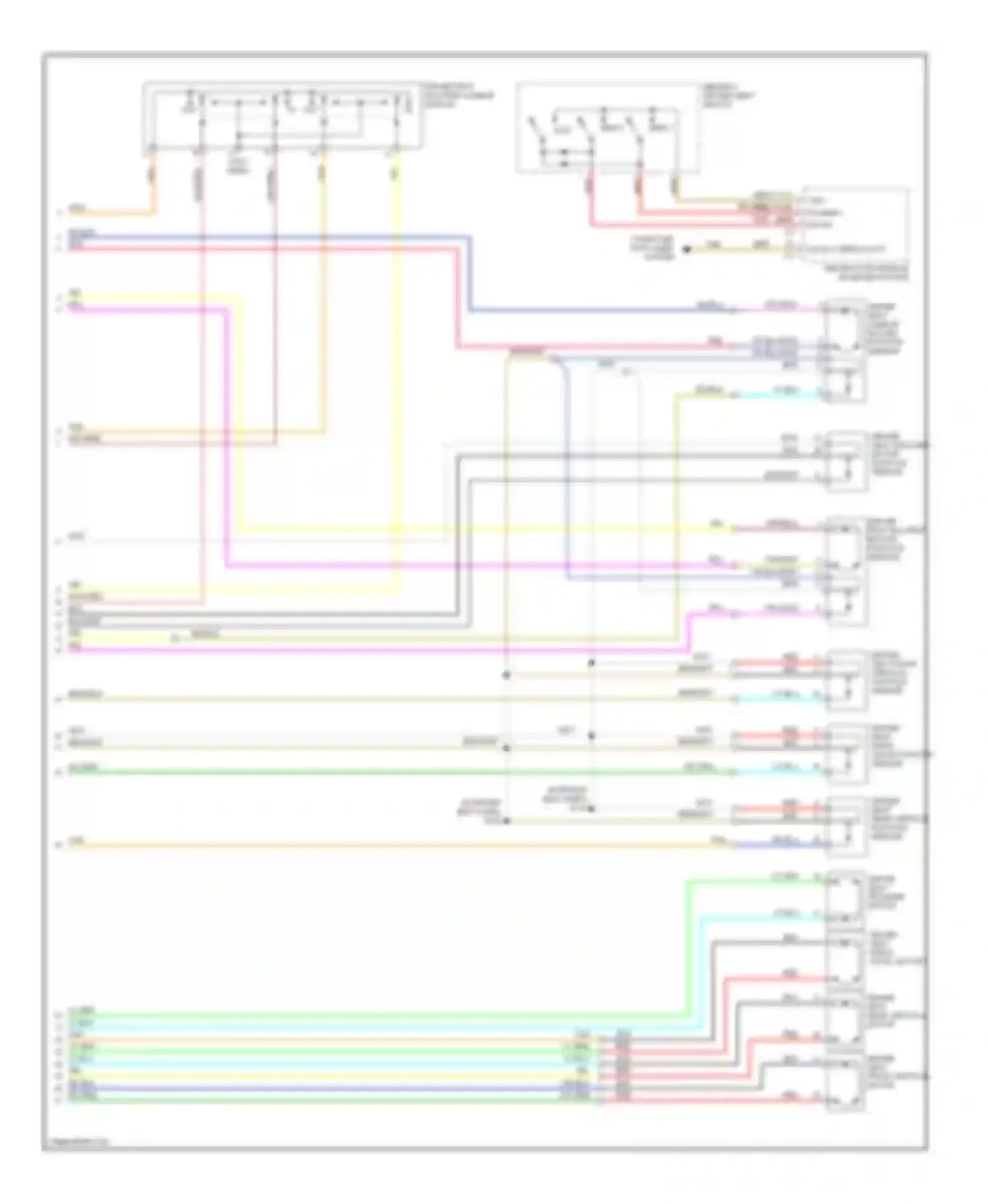Sierra 3500 GMC  (2002-2006): Memory seat circuit (2 of 2)