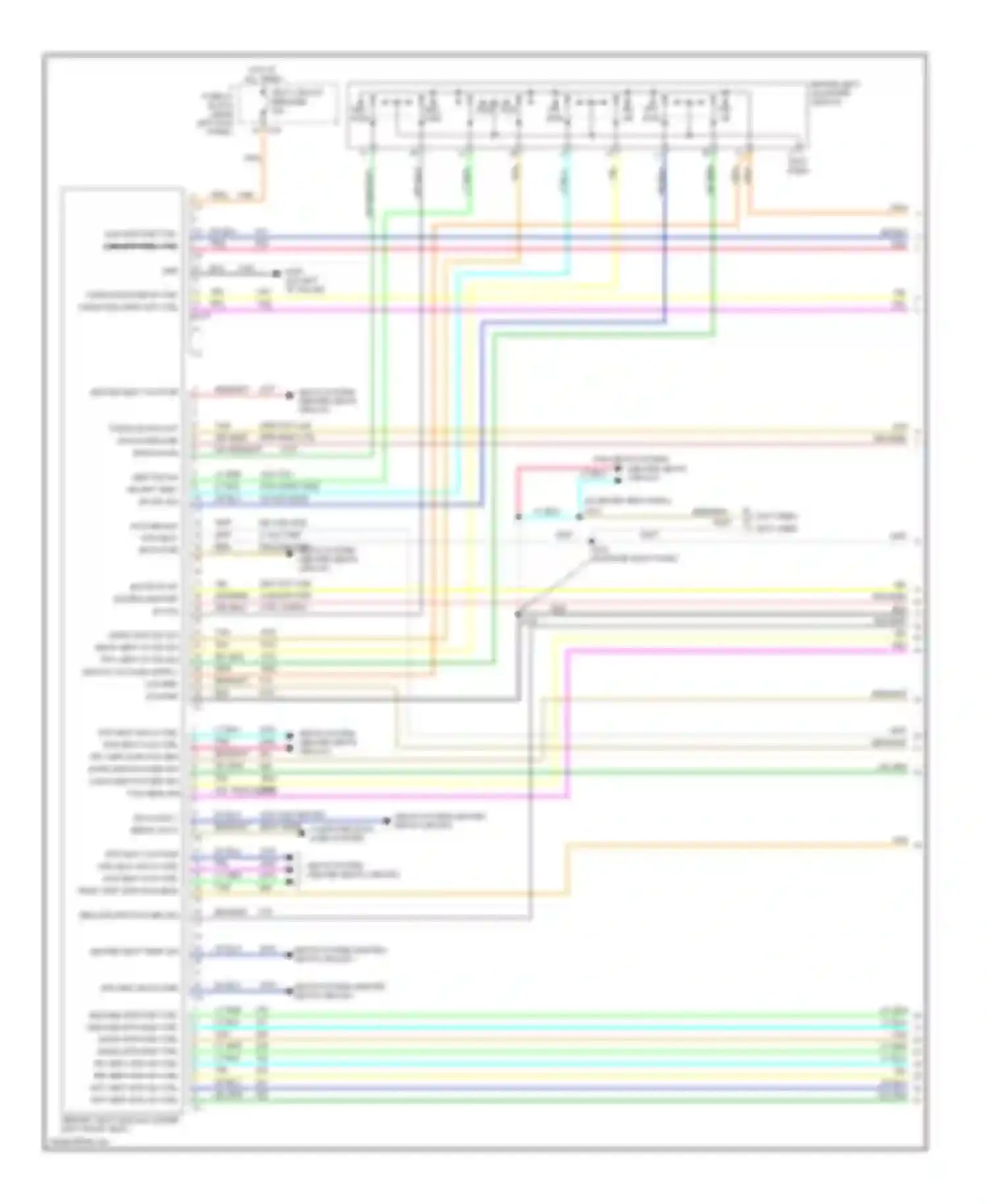 Sierra 3500 GMC  (2002-2006): Memory systems circuit (1 of 2)