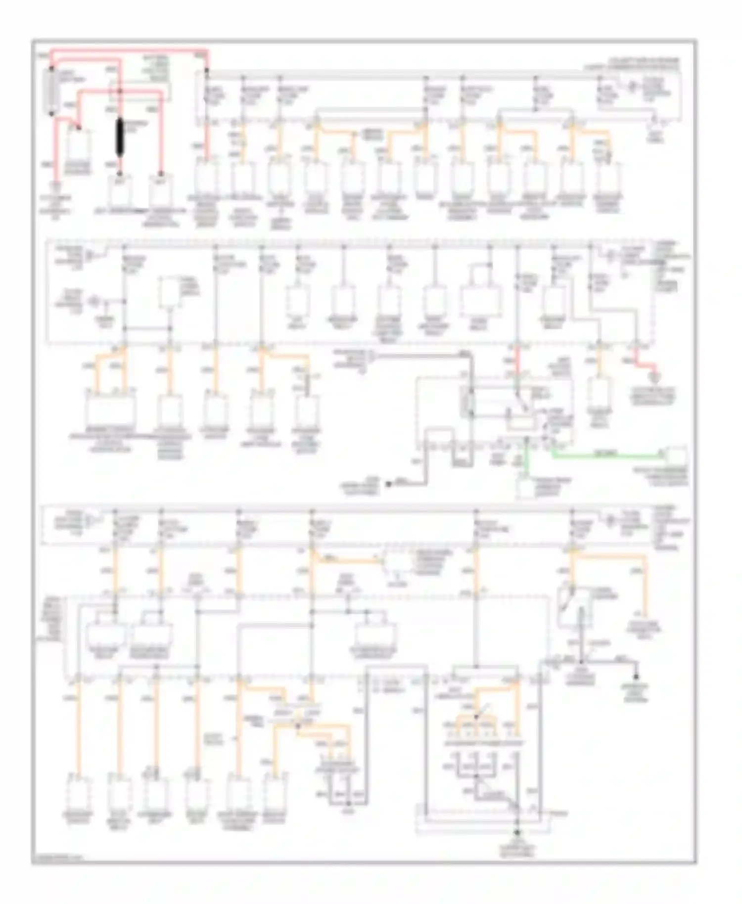 Sierra 3500 GMC  (2002-2006): Power distribution circuit (1 of 4)