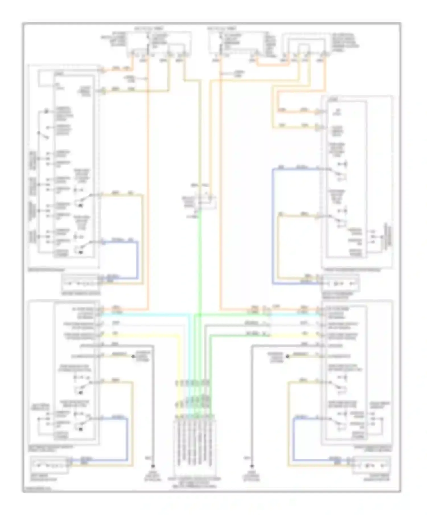 Sierra 3500 GMC  (2002-2006): Power windows circuit
