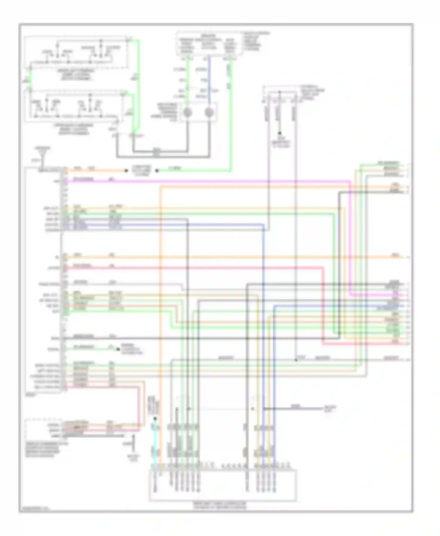 Sierra 3500 GMC  (2002-2006): Mid-line radio circuit, with rear seat audio (1 of 4)