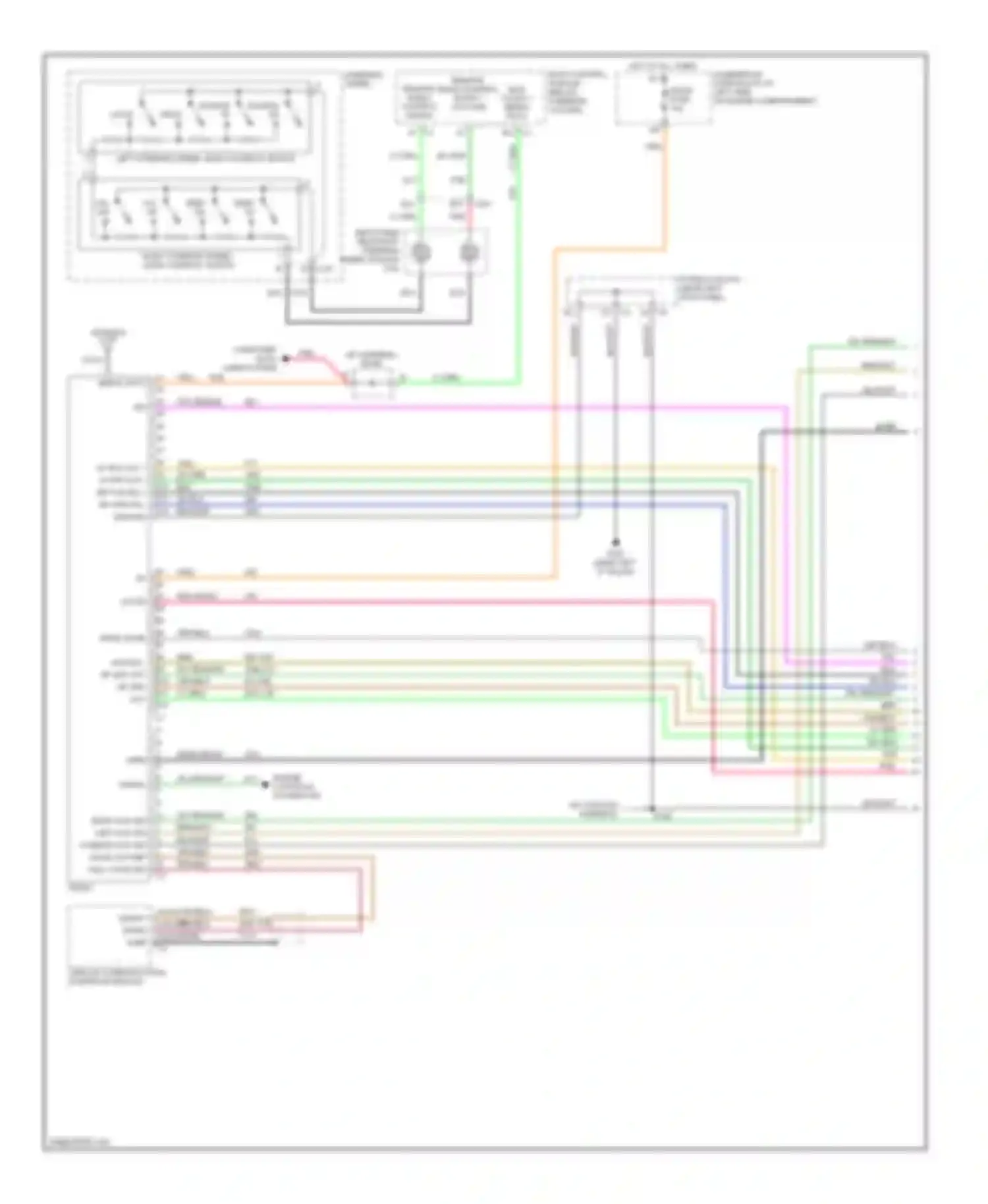 Sierra 3500 GMC  (2002-2006): Mid-line radio circuit, without rear seat audio (1 of 3)