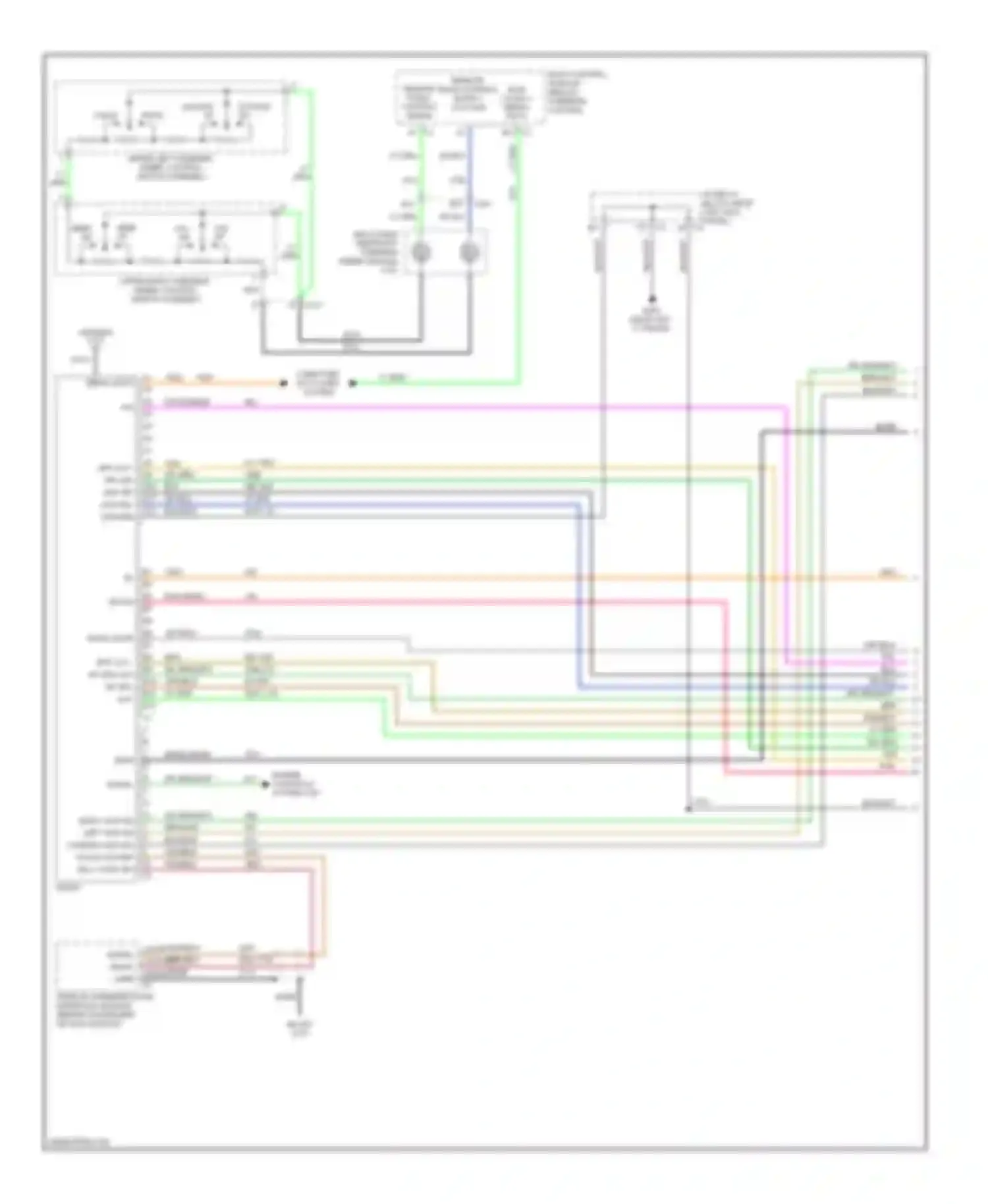 Sierra 3500 GMC  (2002-2006): Mid-line radio circuit, without rear seat audio (1 of 4)