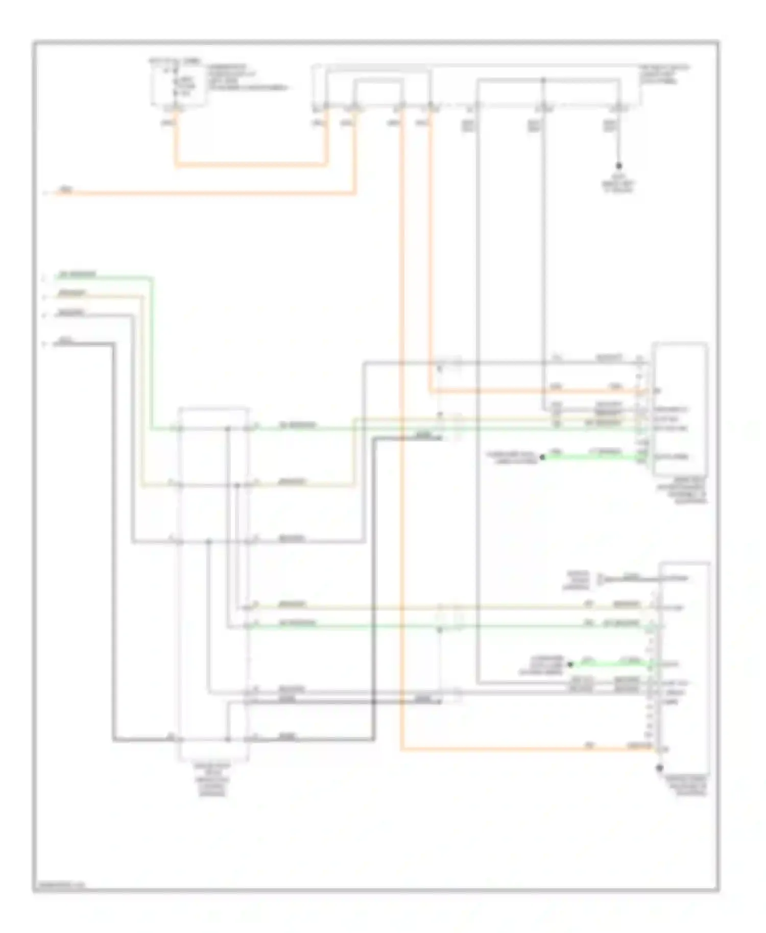 Sierra 3500 GMC  (2002-2006): Mid-line radio circuit, without rear seat audio (3 of 3)