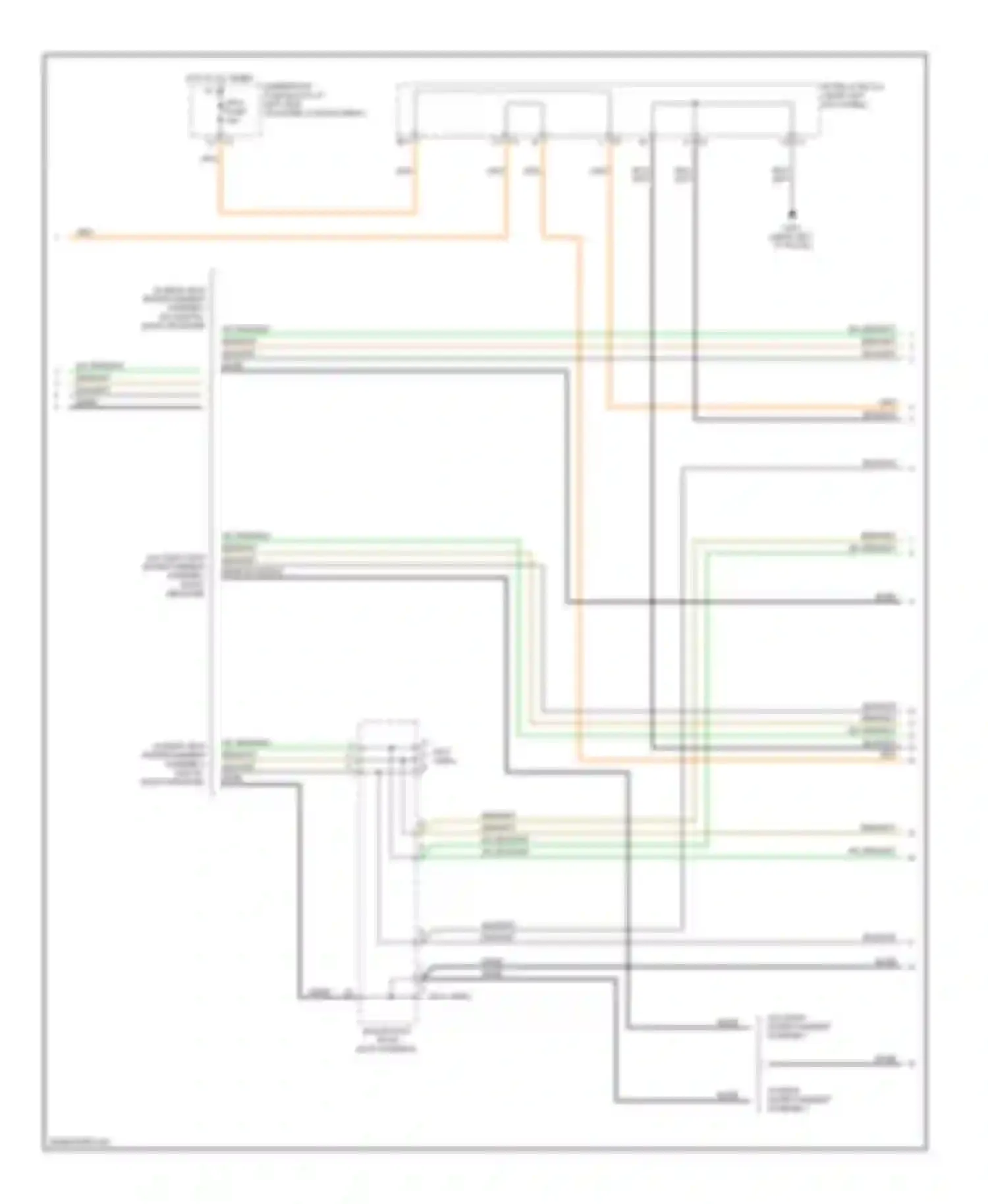 Sierra 3500 GMC  (2002-2006): Mid-line radio circuit, without rear seat audio (3 of 4)