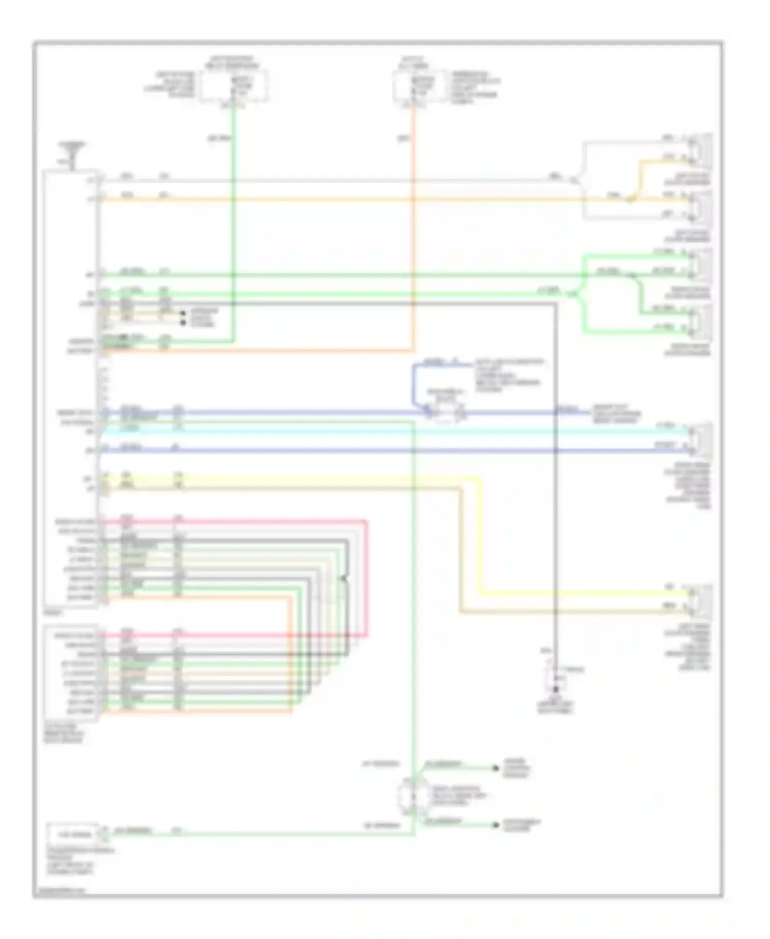 Sierra 3500 GMC  (2002-2006): Radio circuits, up level without onstar