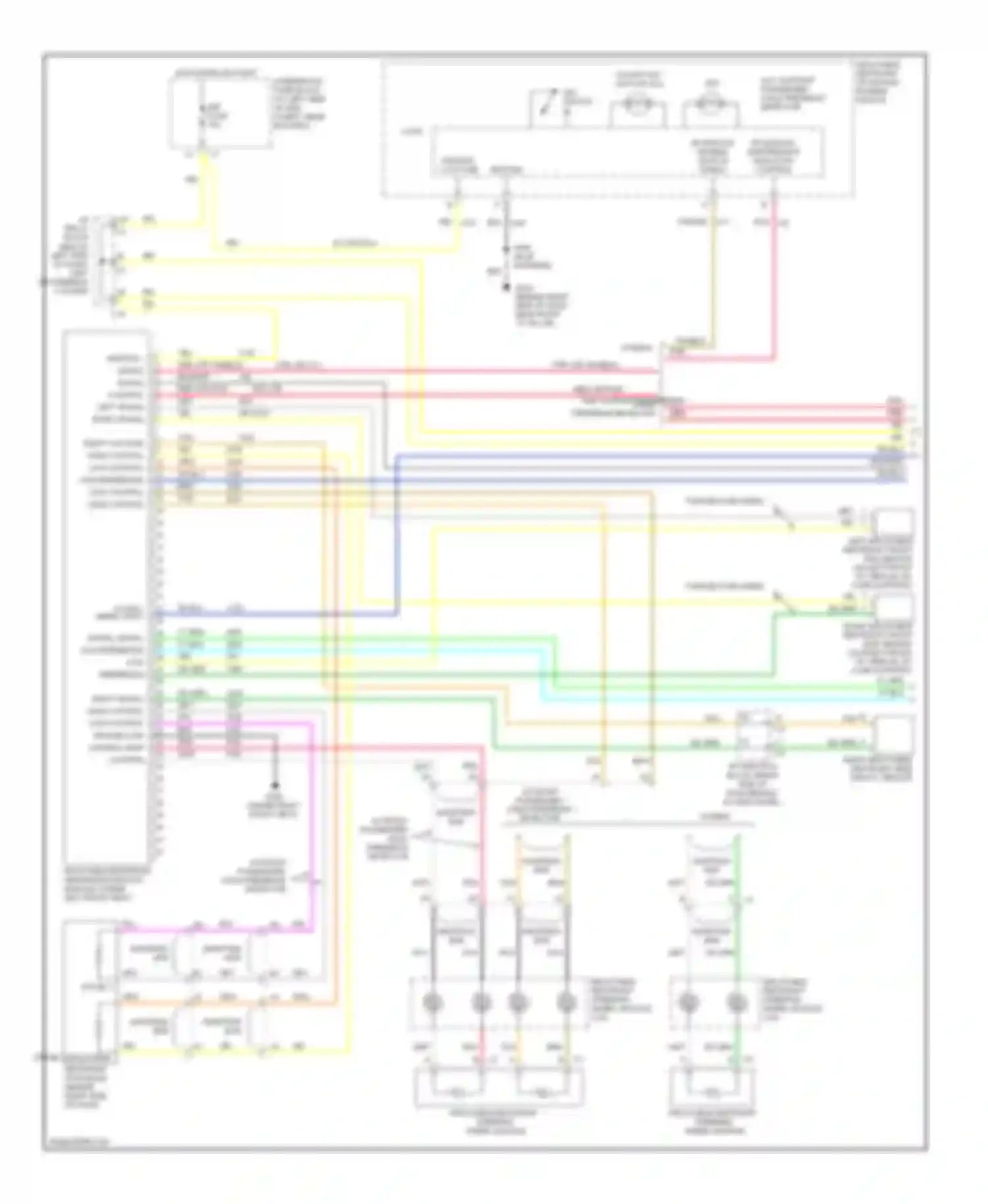 Sierra 3500 GMC  (2002-2006): Supplemental restraints circuit (1 of 2)