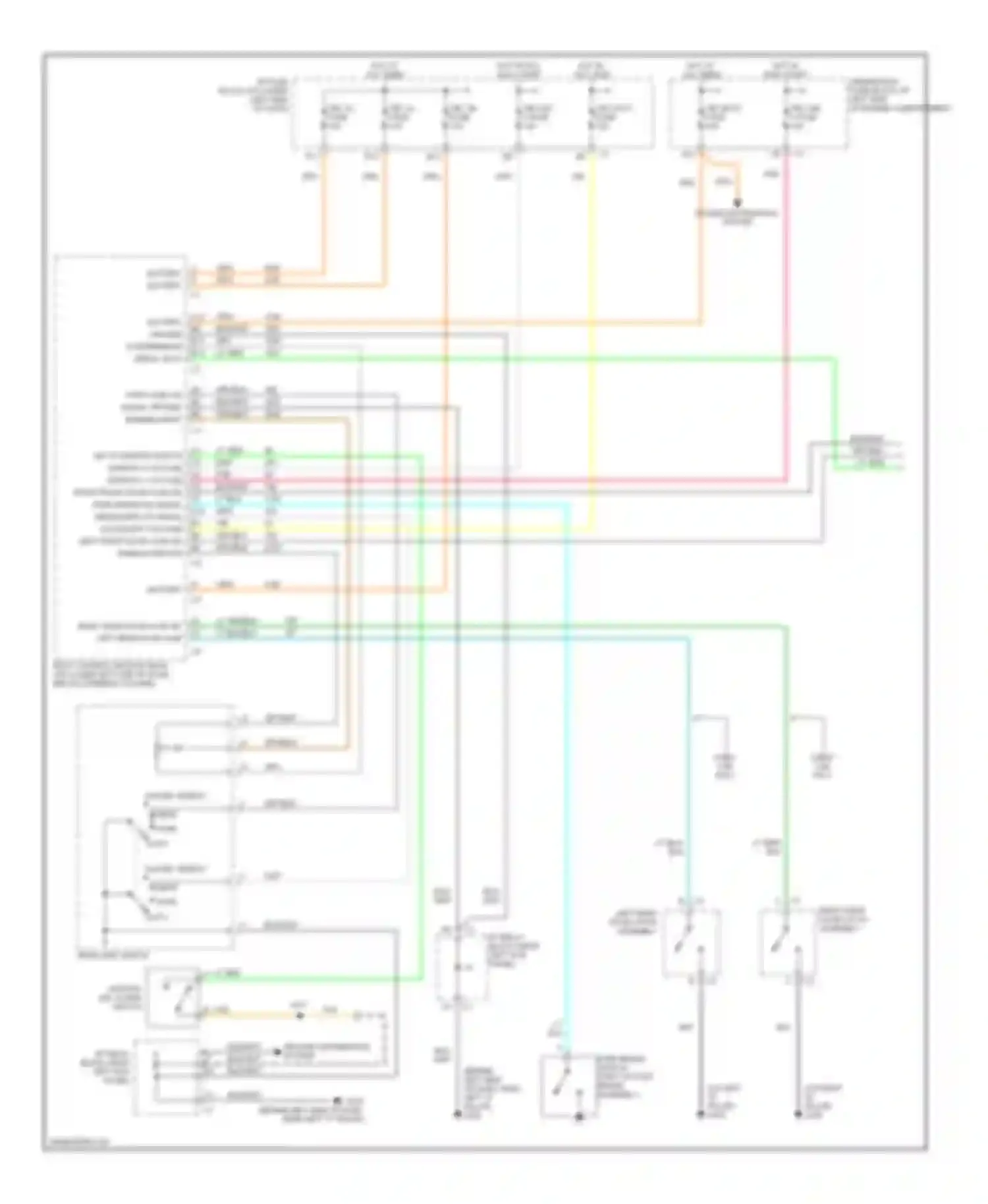 Sierra 3500 GMC  (2002-2006): Chime circuit (1 of 2)