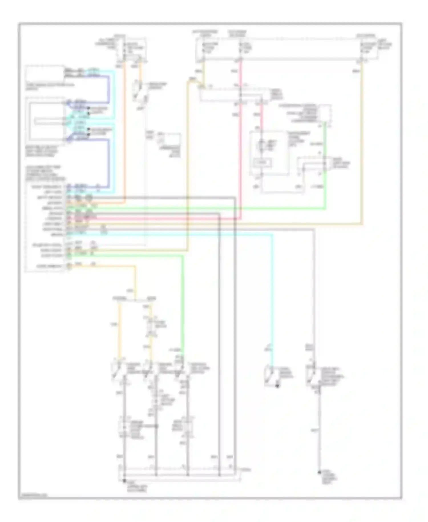 Sierra 3500 GMC  (2002-2006): Warning system circuits