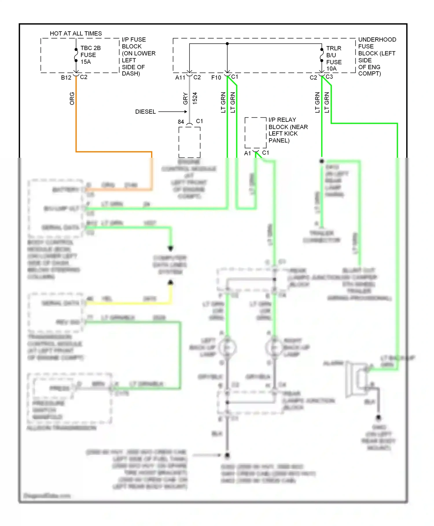 GMC Sierra 3500  (2002-2006) computer data lines system wiring diagram  (47 of 51)
