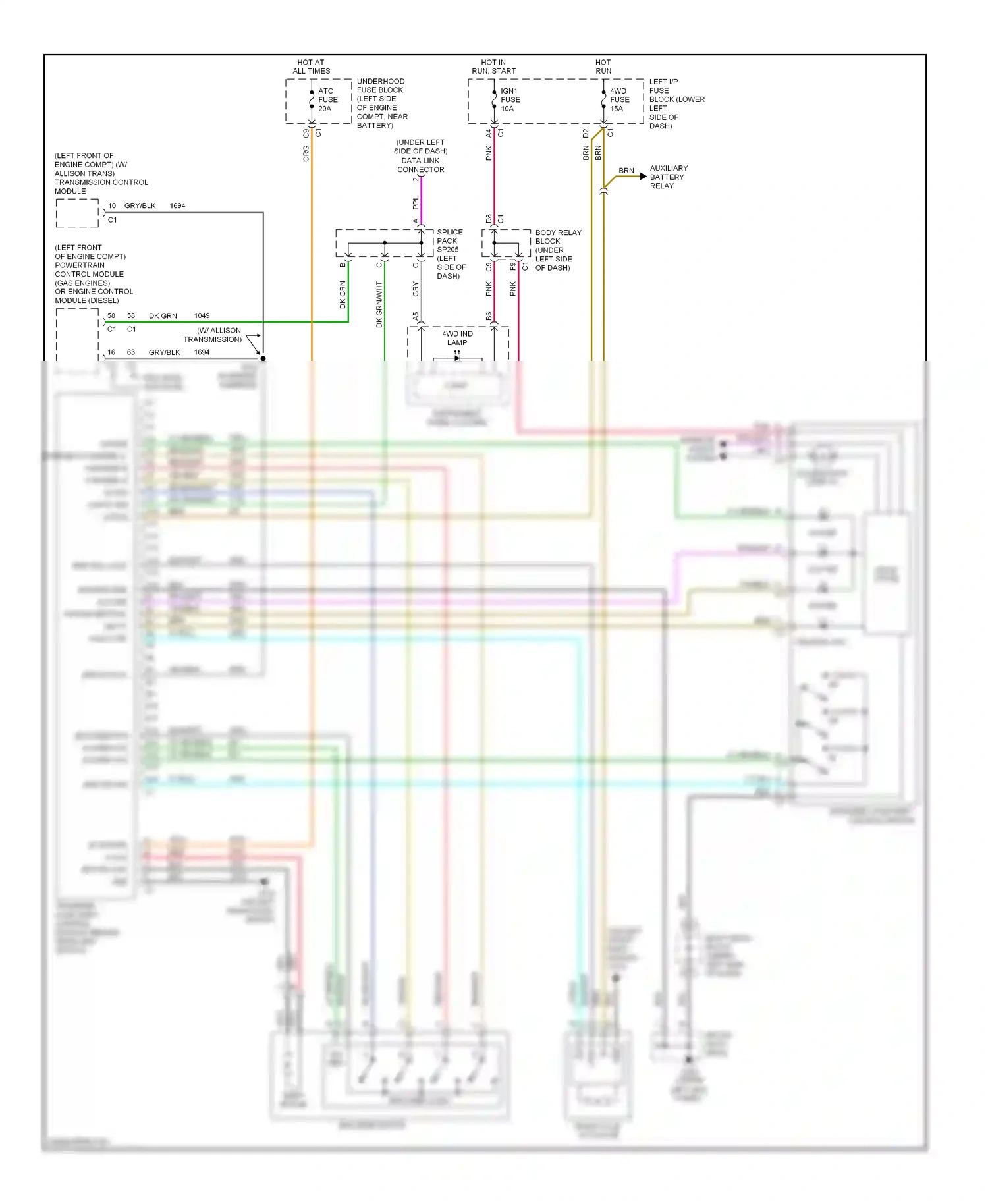 GMC Sierra 3500  (2002-2006) encoder motor wiring diagram  (1 of 3)