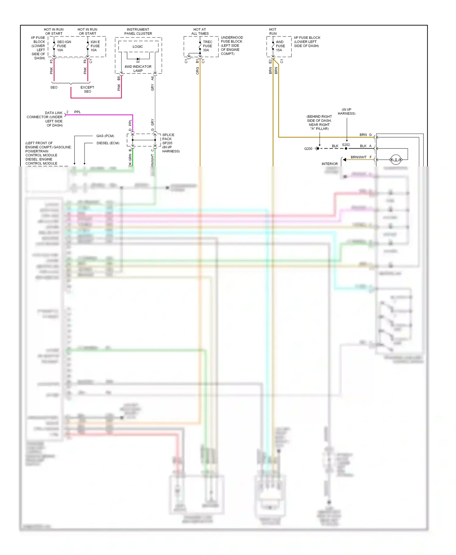 GMC Sierra 3500  (2002-2006) encoder sig wiring diagram  (1 of 2)