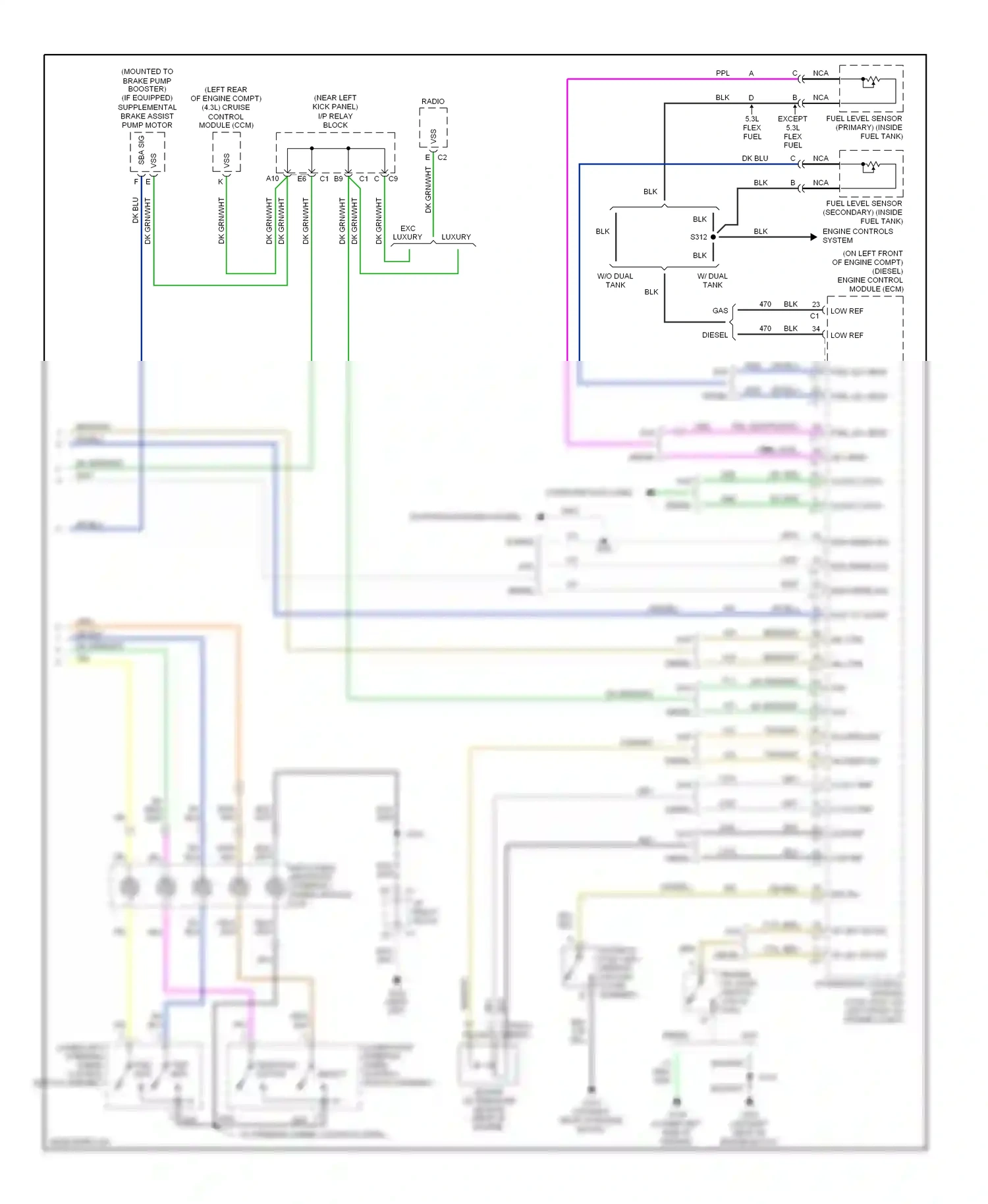 GMC Sierra 3500  (2002-2006) engine controls system wiring diagram  (5 of 5)