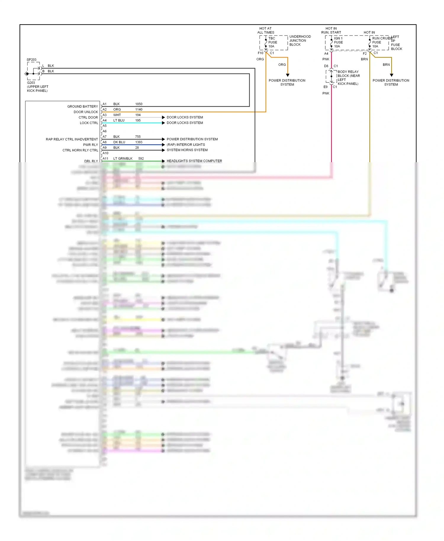 GMC Sierra 3500  (2002-2006) headlights system computer data lines system wiring diagram  (1 of 1)