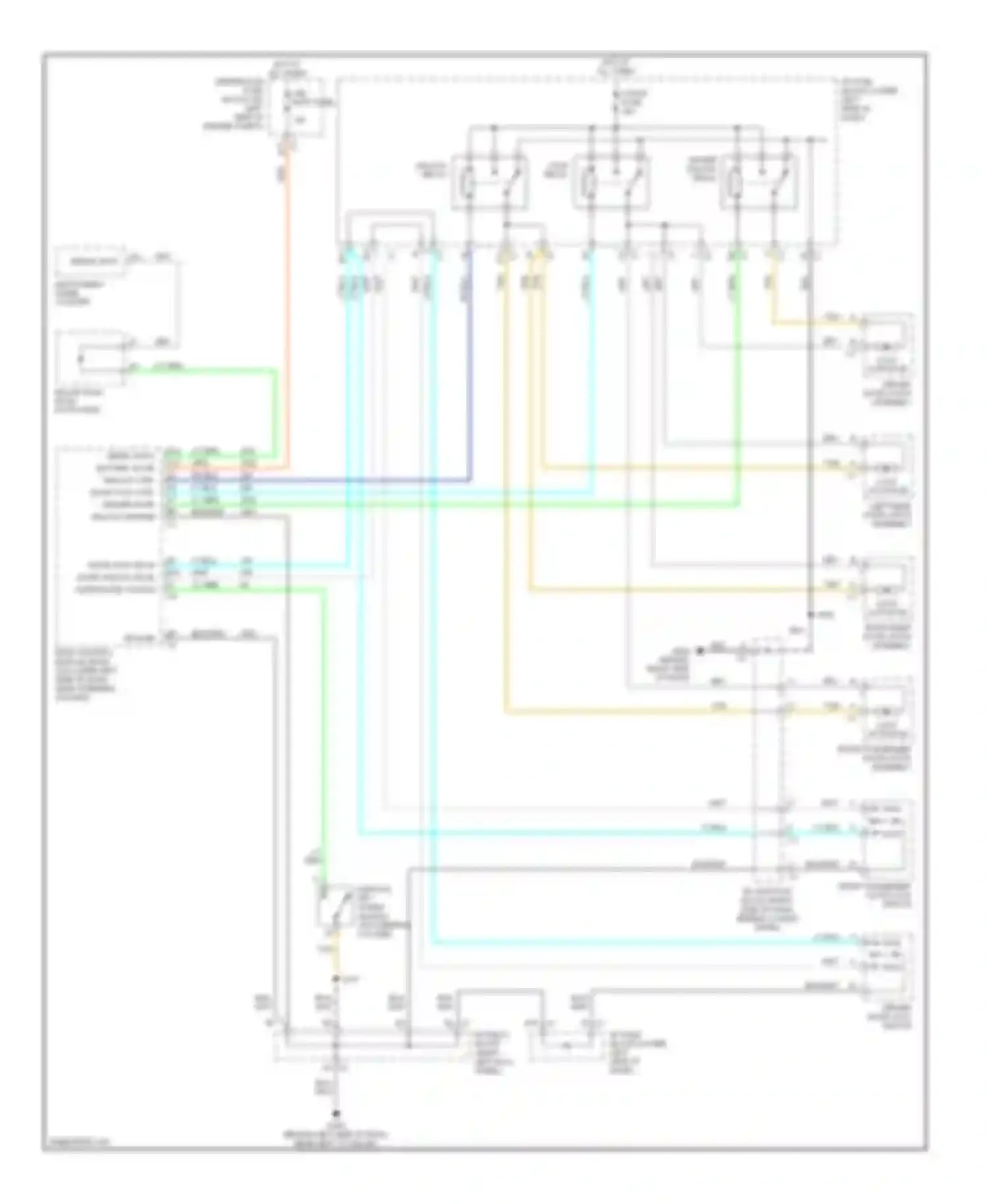 Wiring diagram serial data battery door unlock ctrl door lock ctrl driver door unlock ground for GMC Sierra Classic 1500 HD  (2007-2007) (1 of 1)