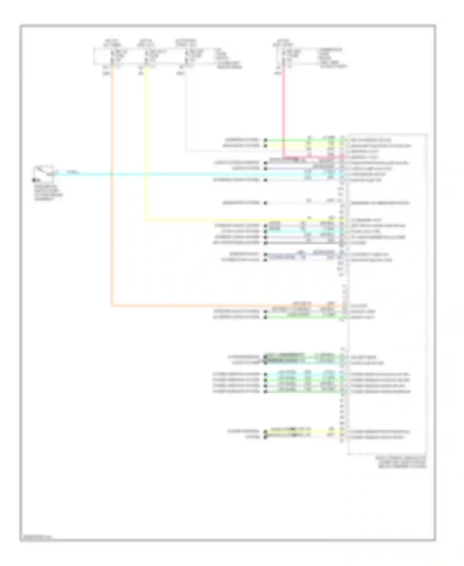 Wiring diagram warnings system headlights system for GMC Sierra Classic 1500 HD  (2007-2007) (1 of 1)