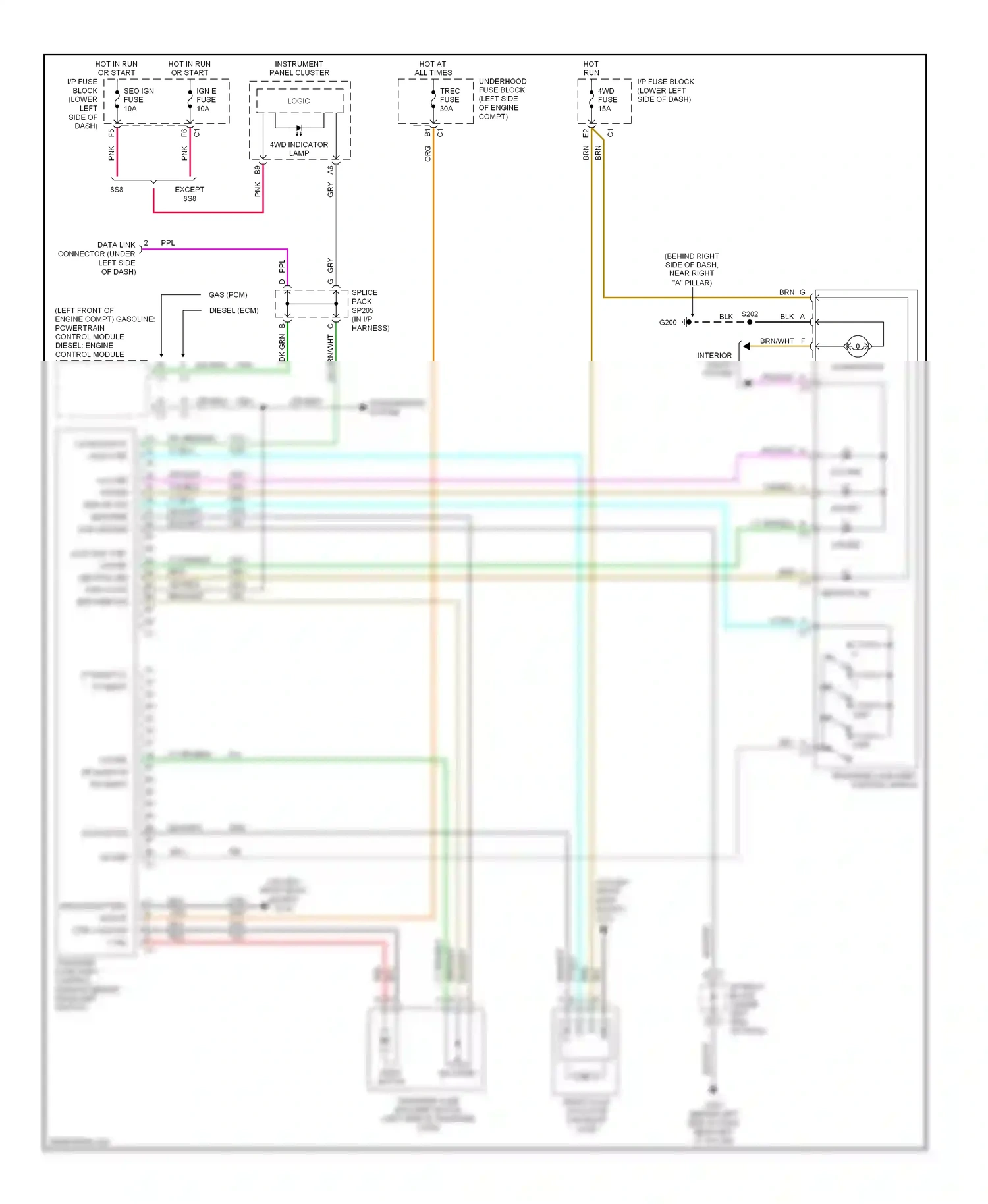 GMC Sierra Classic 1500  (2007-2007) control module diesel: engine control module wiring diagram  (1 of 3)