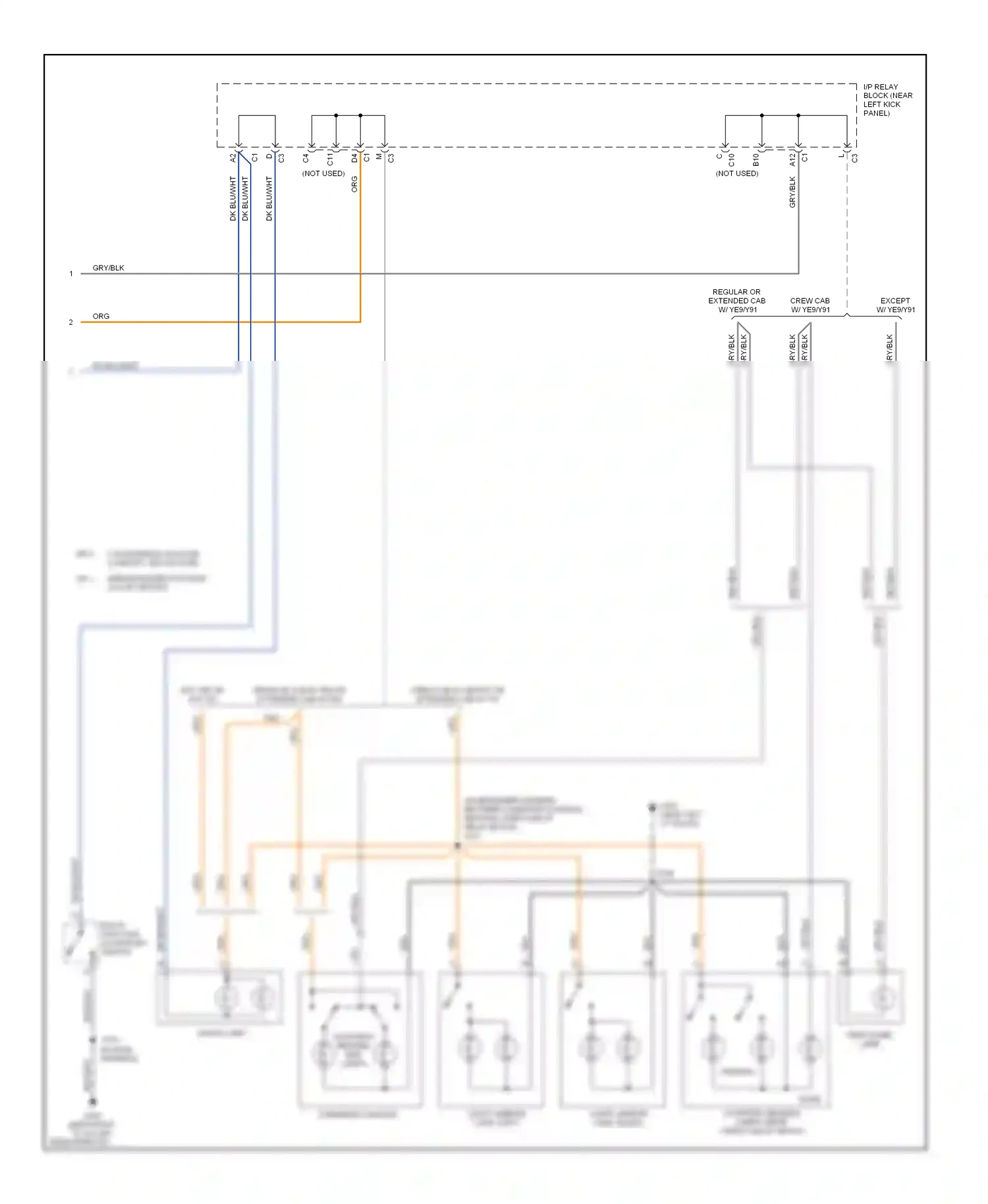 GMC Sierra Classic 3500  (2007-2007) multi- function accessory switch wiring diagram  (1 of 1)