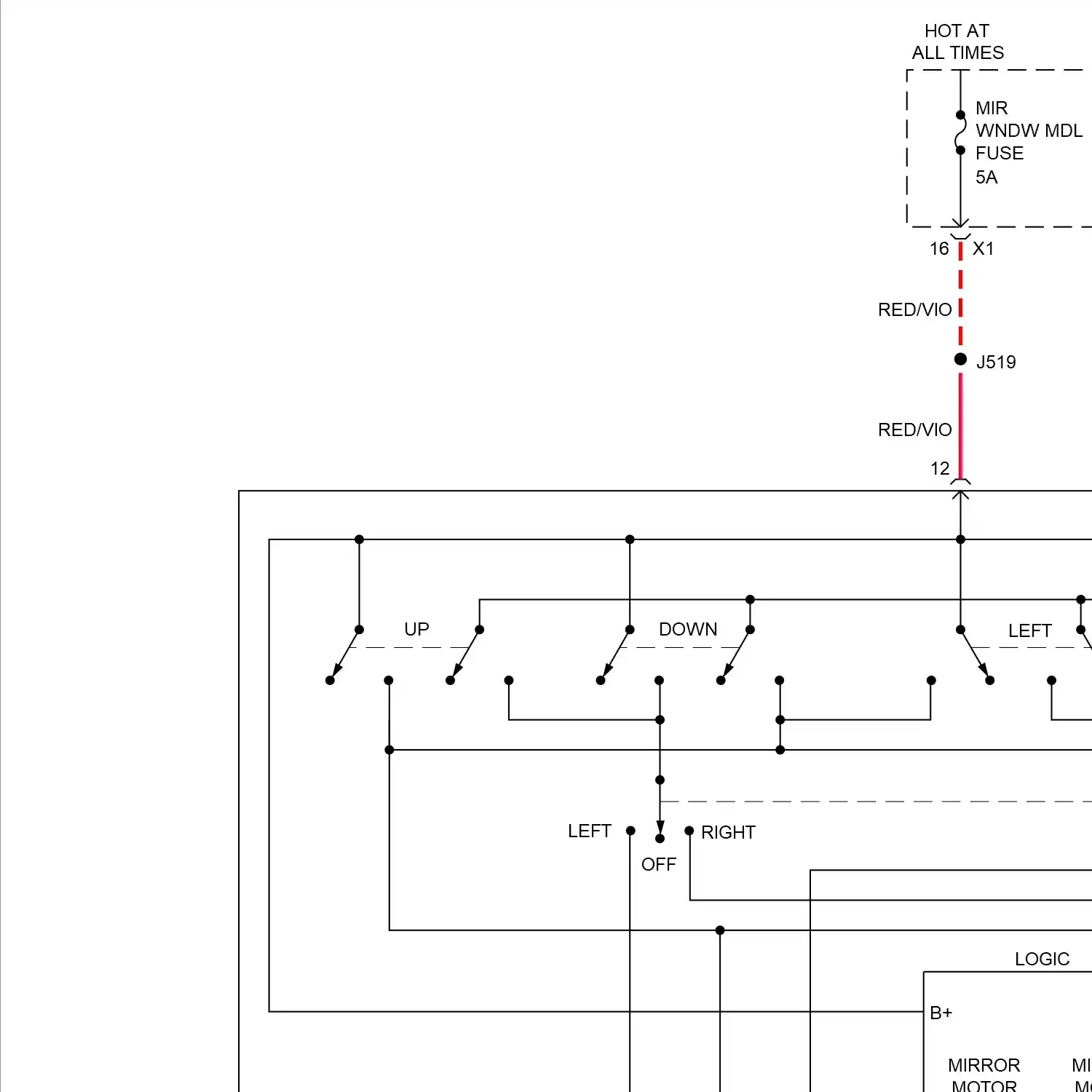 demo - Power mirrors circuit (1 of 2) Power mirrors circuit (1 of 2)