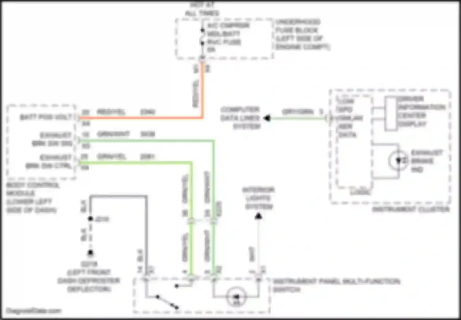 Wiring diagram computer data lines system for GMC Sierra III facelift (2015-2018) (24 of 124)