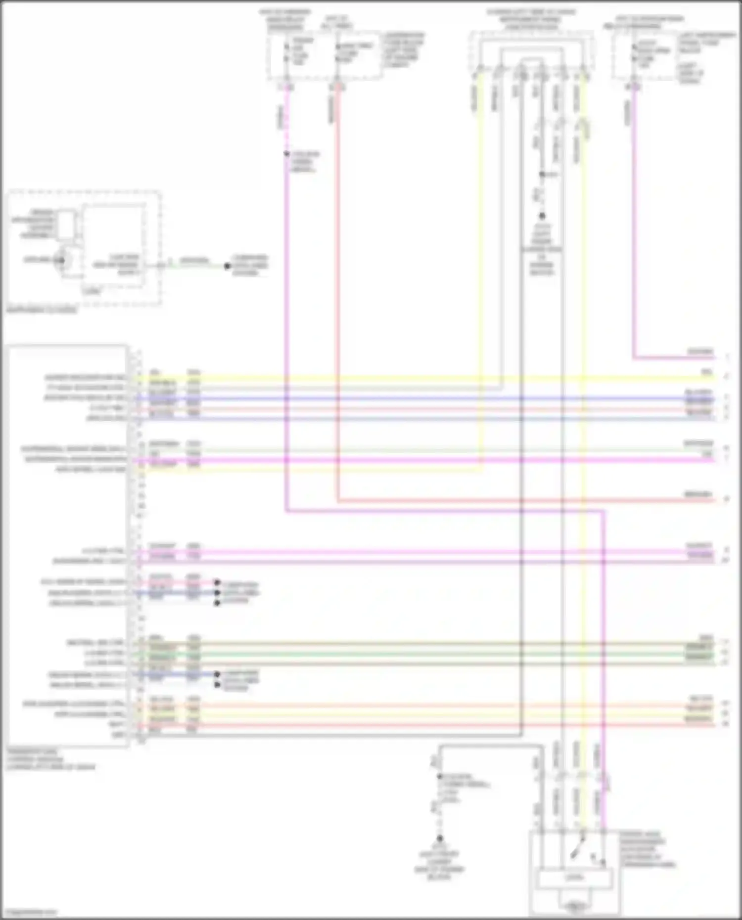Wiring diagram driver information center assembly for GMC Sierra III facelift (2015-2018) (2 of 3)