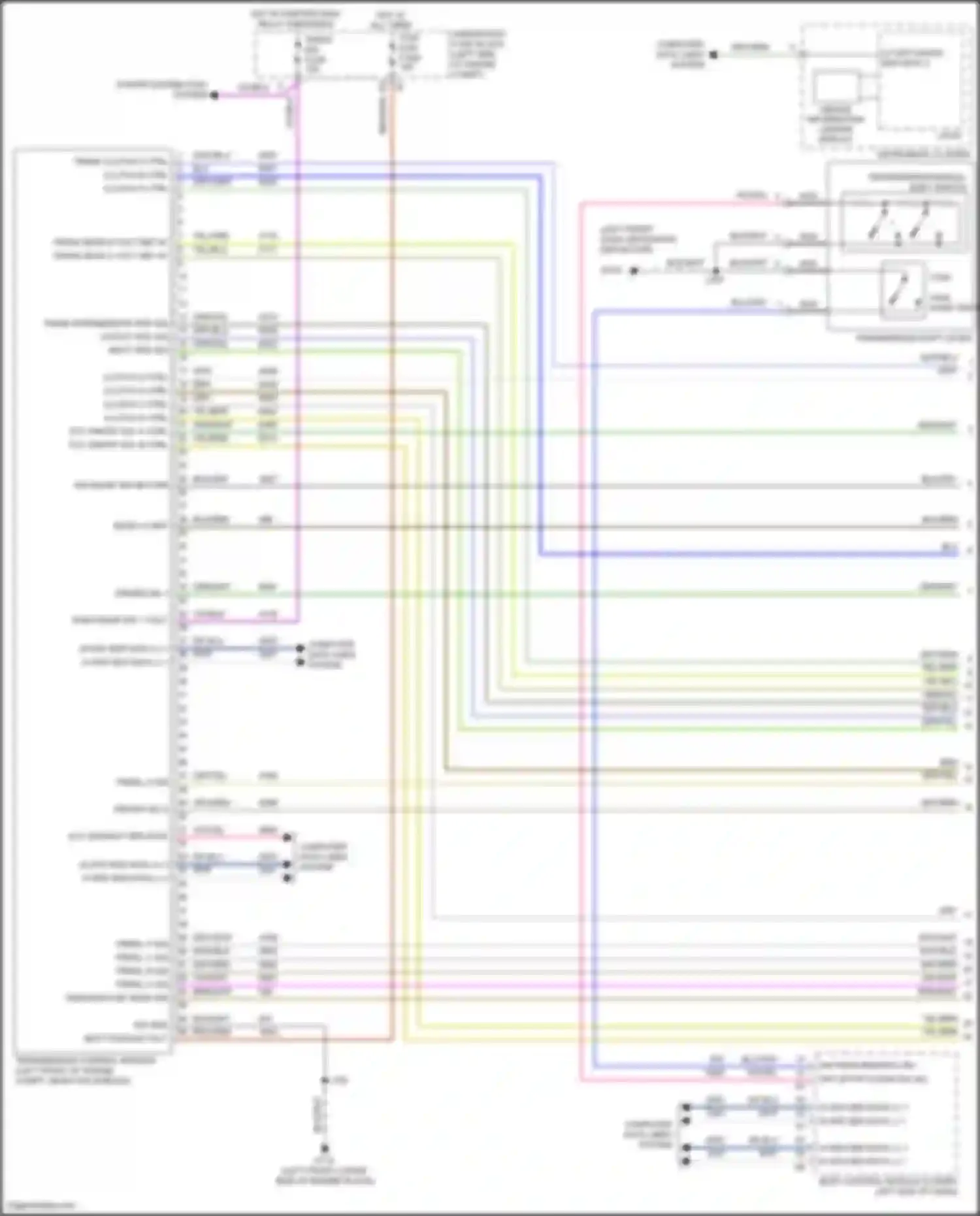 Wiring diagram input spd sig for GMC Sierra III facelift (2015-2018) (1 of 3)
