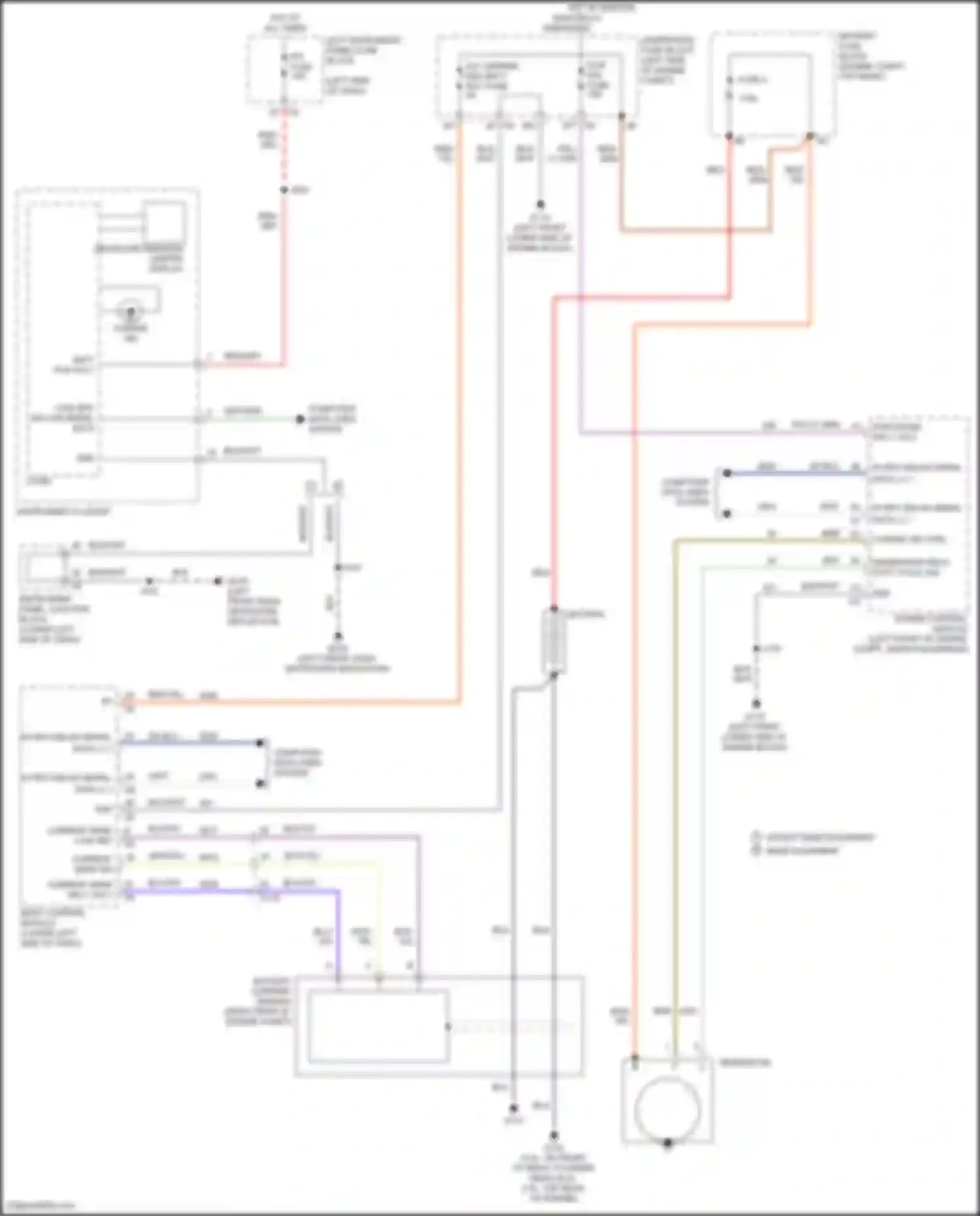 Wiring diagram instrument panel junction block for GMC Sierra III facelift (2015-2018) (22 of 87)