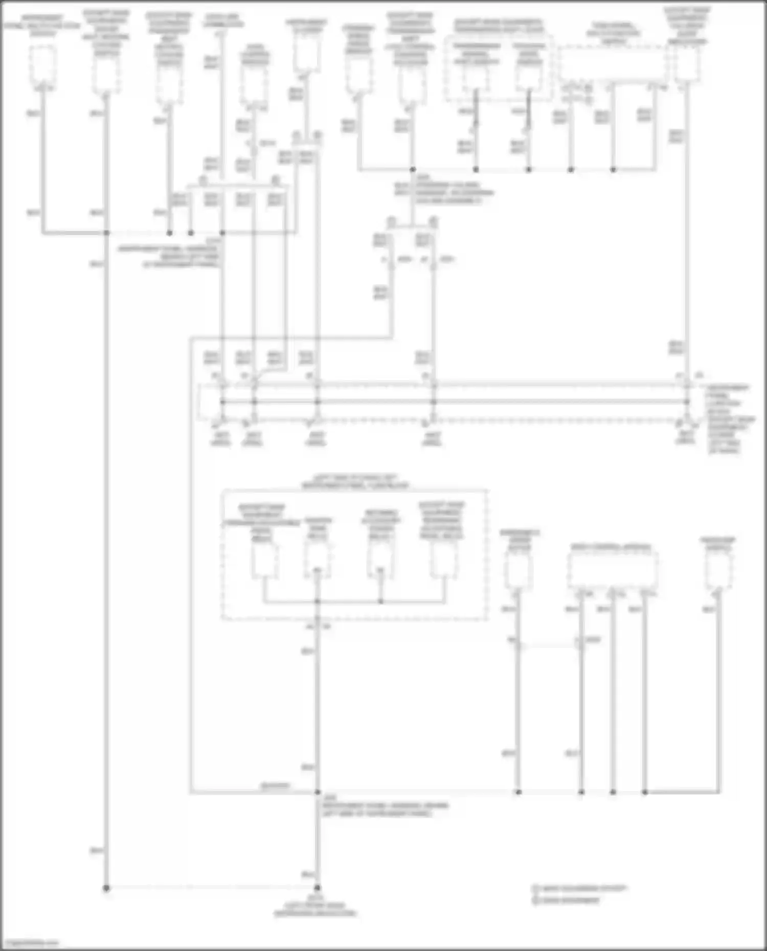 Wiring diagram instrument panel multi- function switch for GMC Sierra III facelift (2015-2018) (6 of 15)