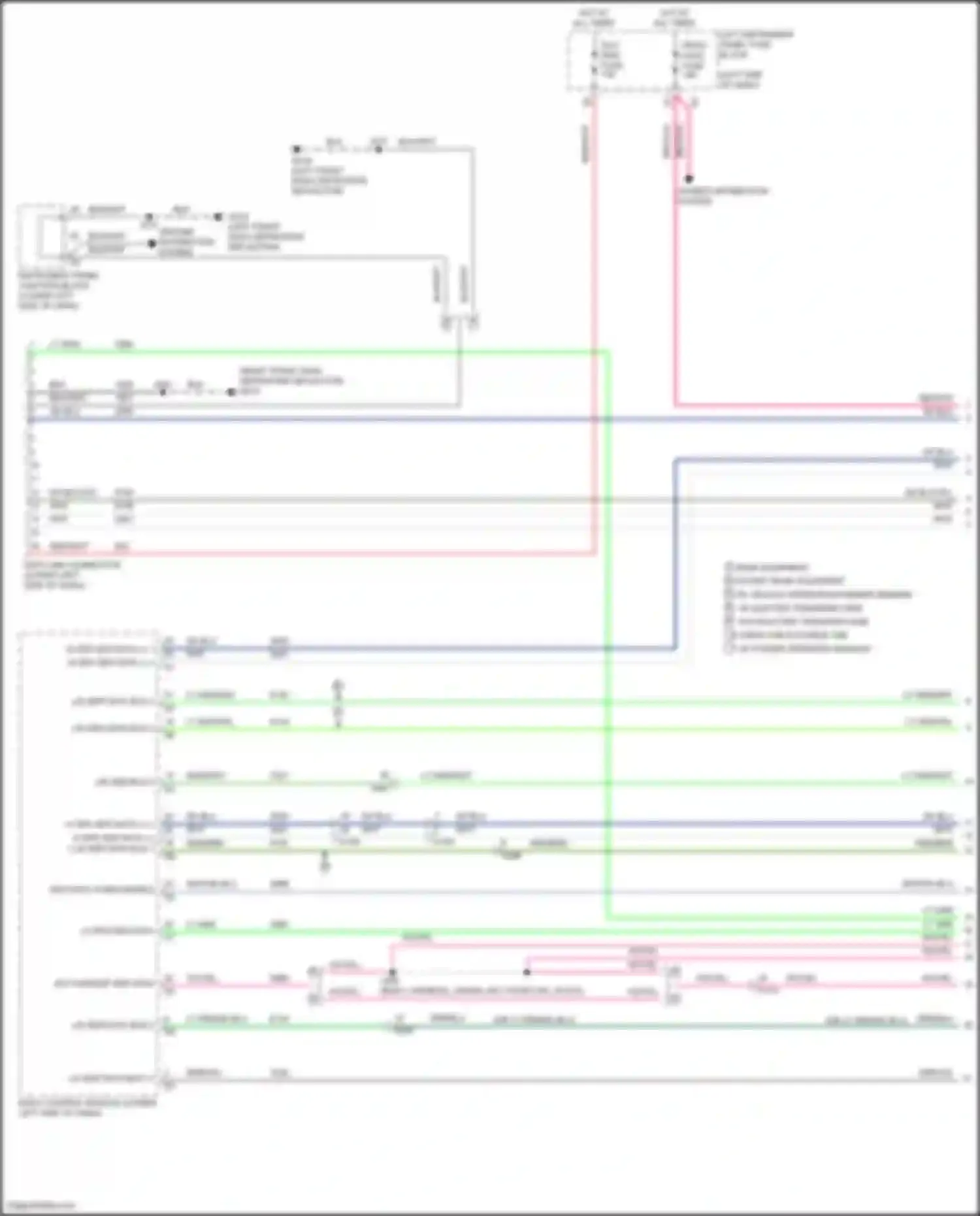 Wiring diagram left instrument panel fuse block for GMC Sierra III facelift (2015-2018) (3 of 55)