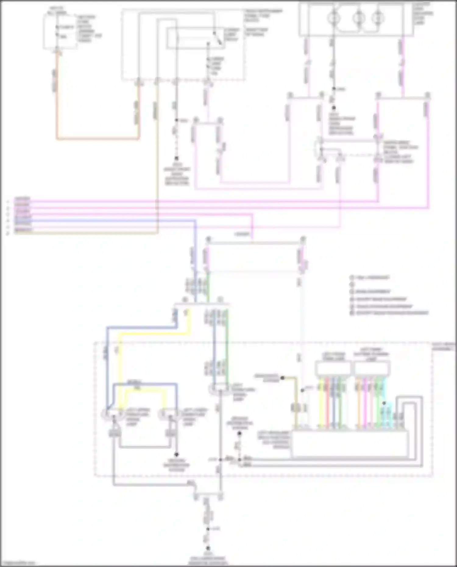 Wiring diagram left park daytime running lamp for GMC Sierra III facelift (2015-2018) (1 of 3)