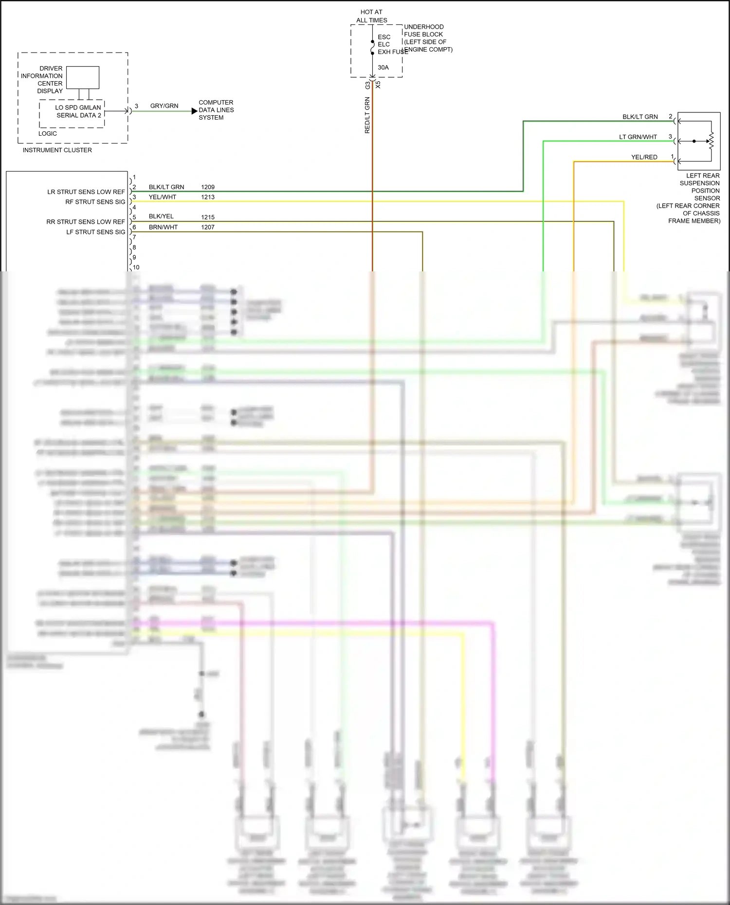 GMC Sierra III facelift (2015-2018) lr strut motor decrease wiring diagram  (1 of 1)