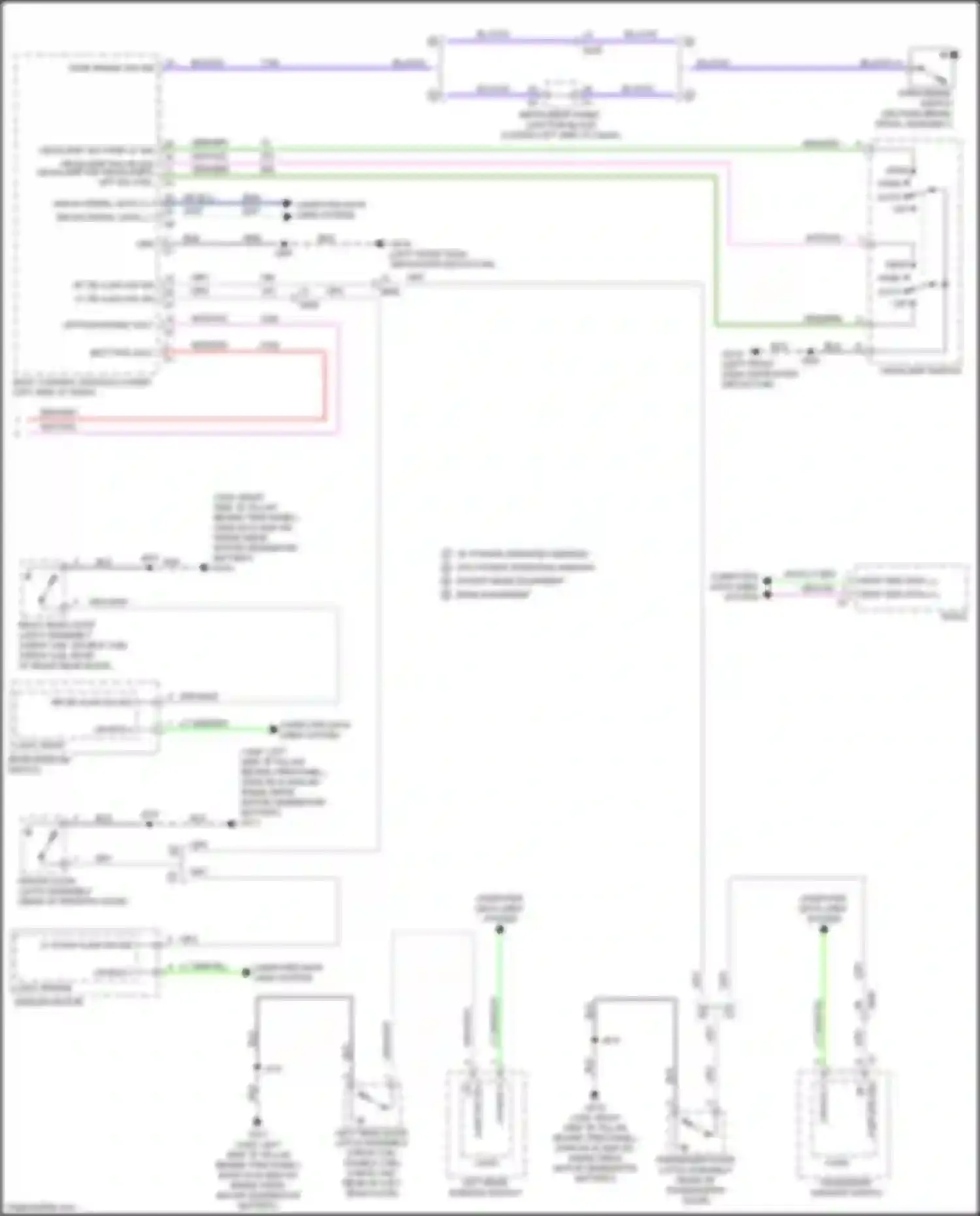Wiring diagram passenger window switch for GMC Sierra III facelift (2015-2018) (10 of 12)