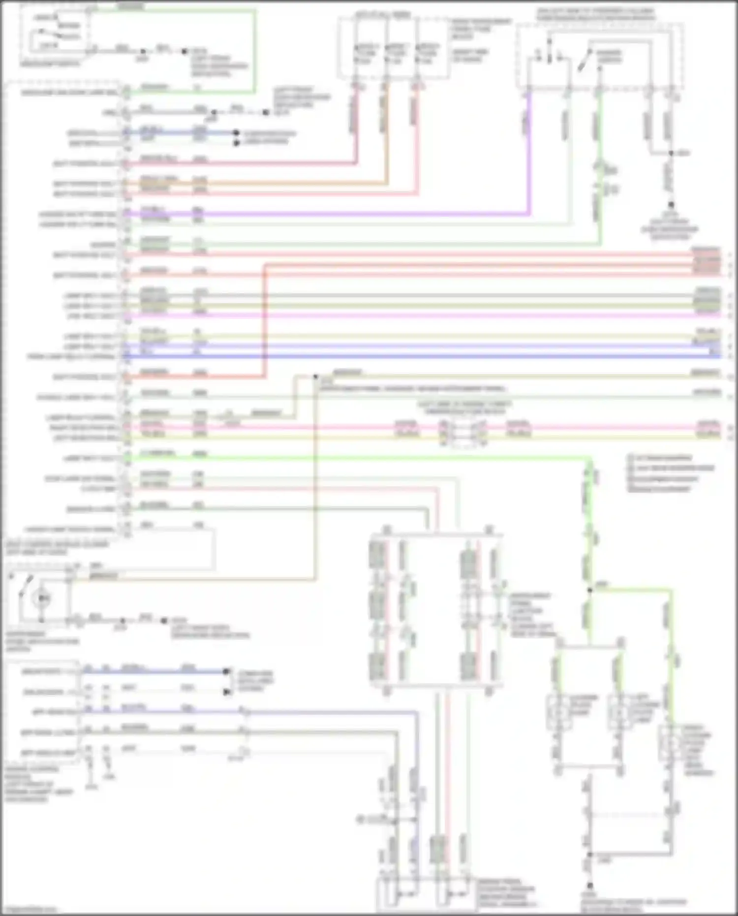 Wiring diagram right detection sig for GMC Sierra III facelift (2015-2018) (1 of 1)