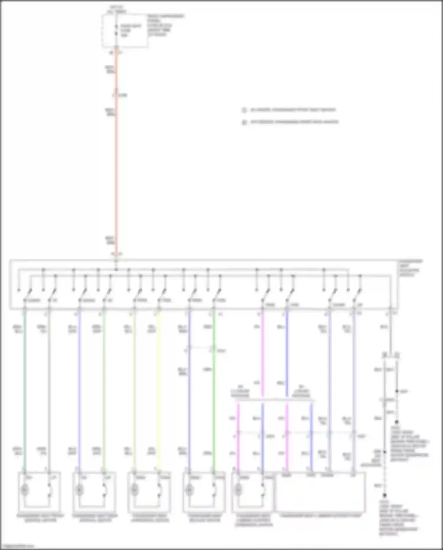 Wiring diagram right instrument panel fuse block for GMC Sierra III facelift (2015-2018) (6 of 42)